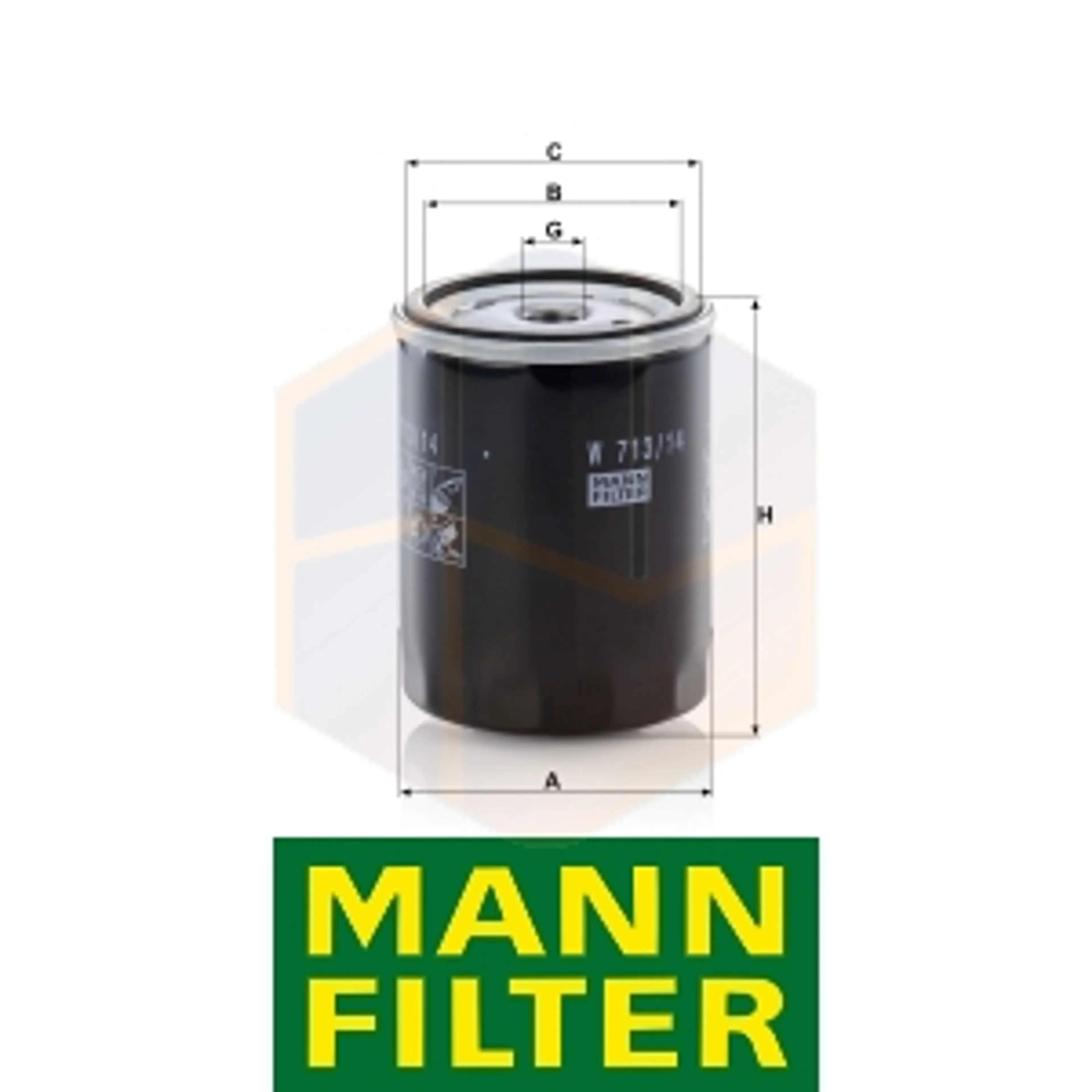 FILTRO ACEITE W 713/14 MANN