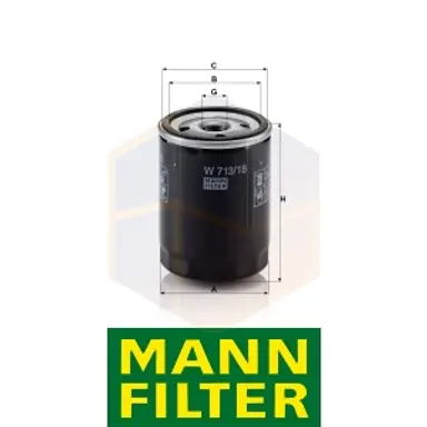 FILTRO ACEITE W 713/18 MANN