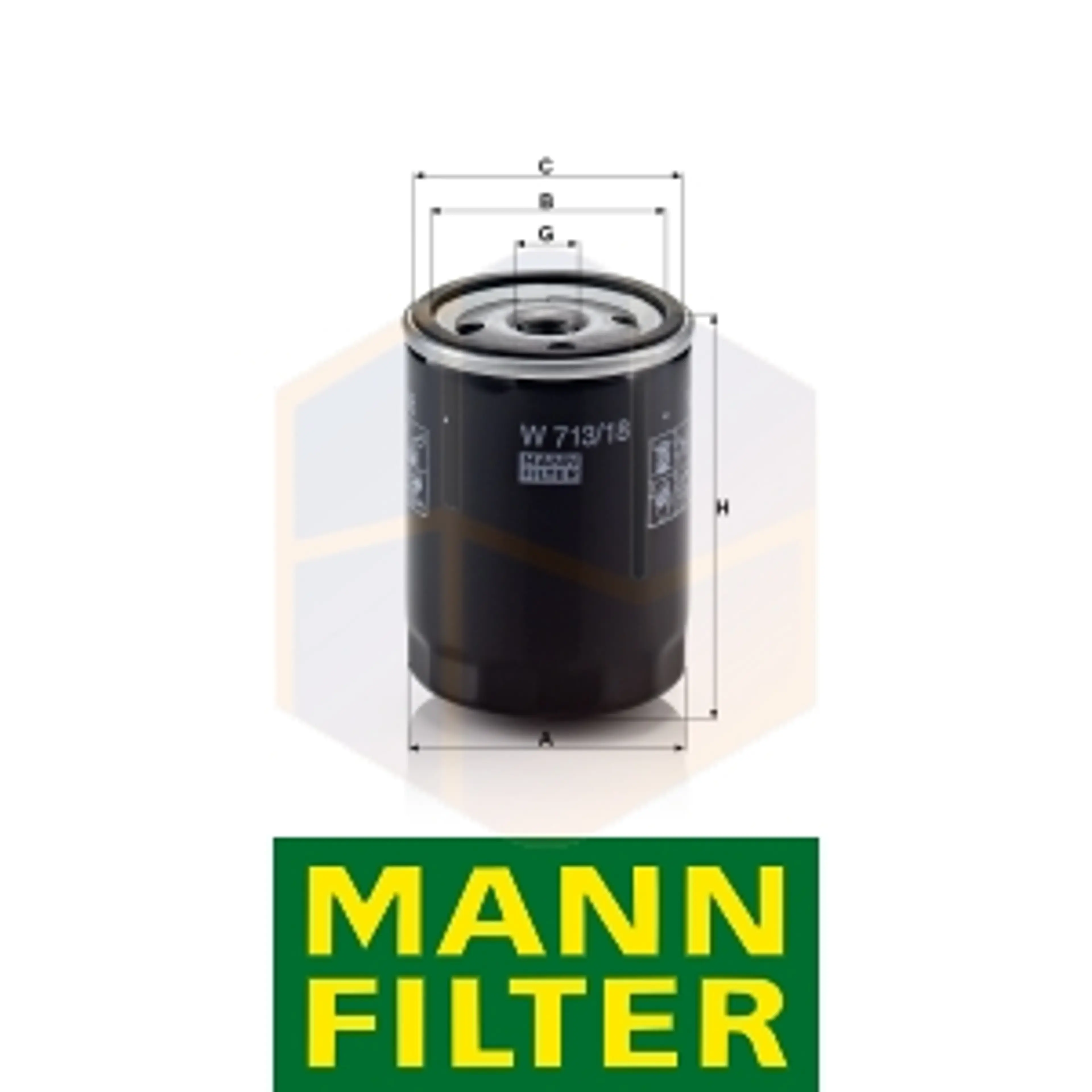 FILTRO ACEITE W 713/18 MANN