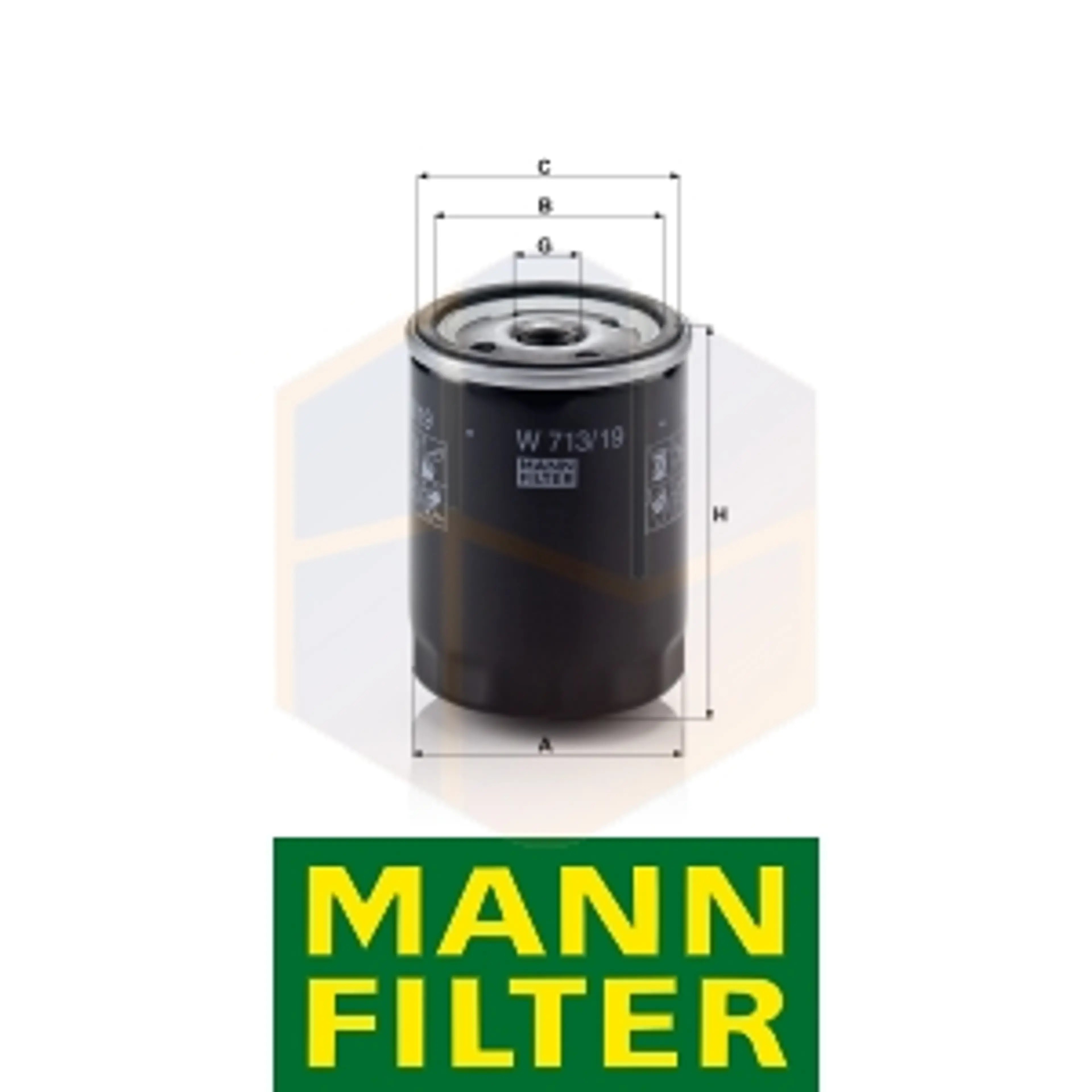 FILTRO ACEITE W 713/19 MANN