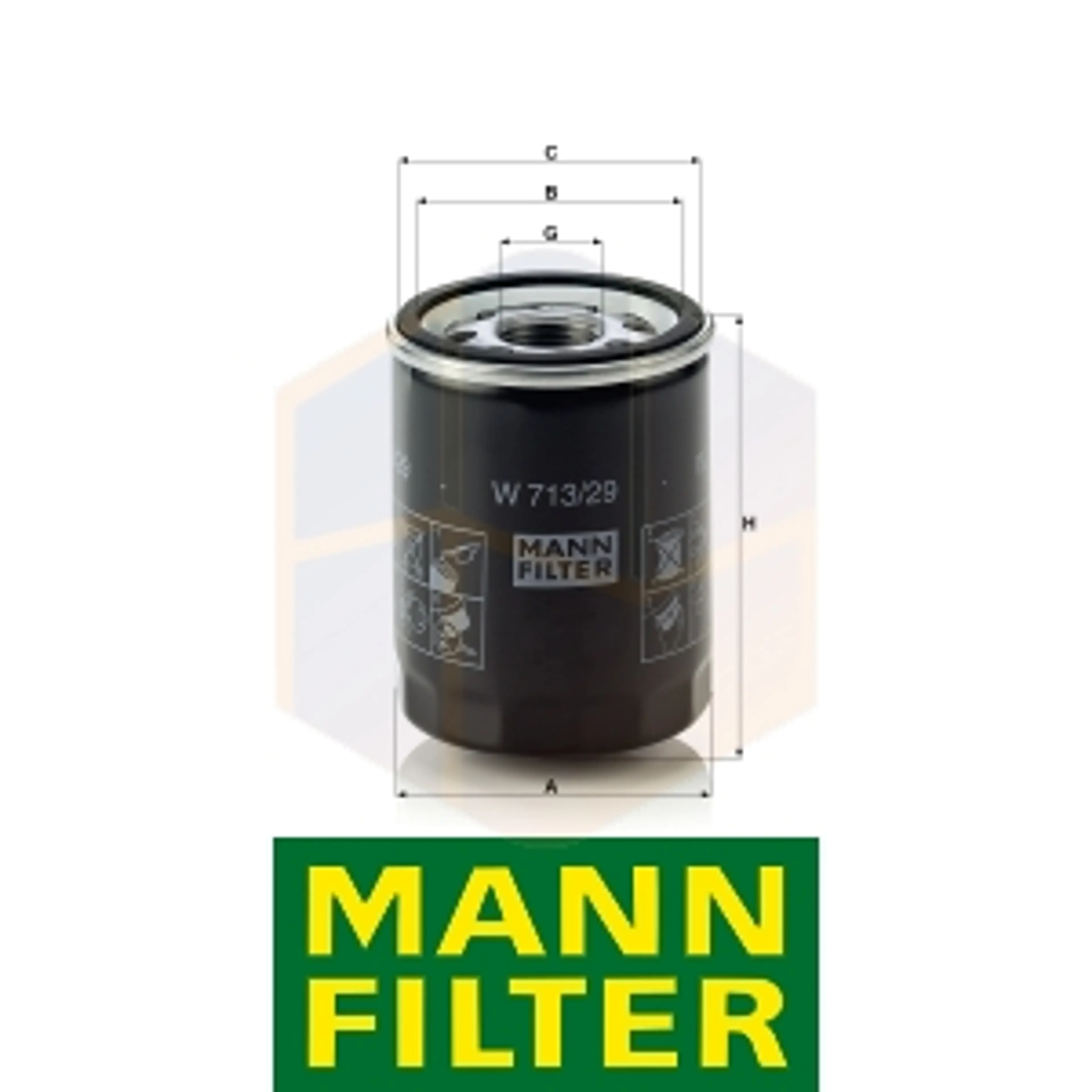 FILTRO ACEITE W 713/29 MANN