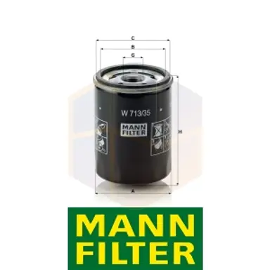 FILTRO ACEITE W 713/35 MANN
