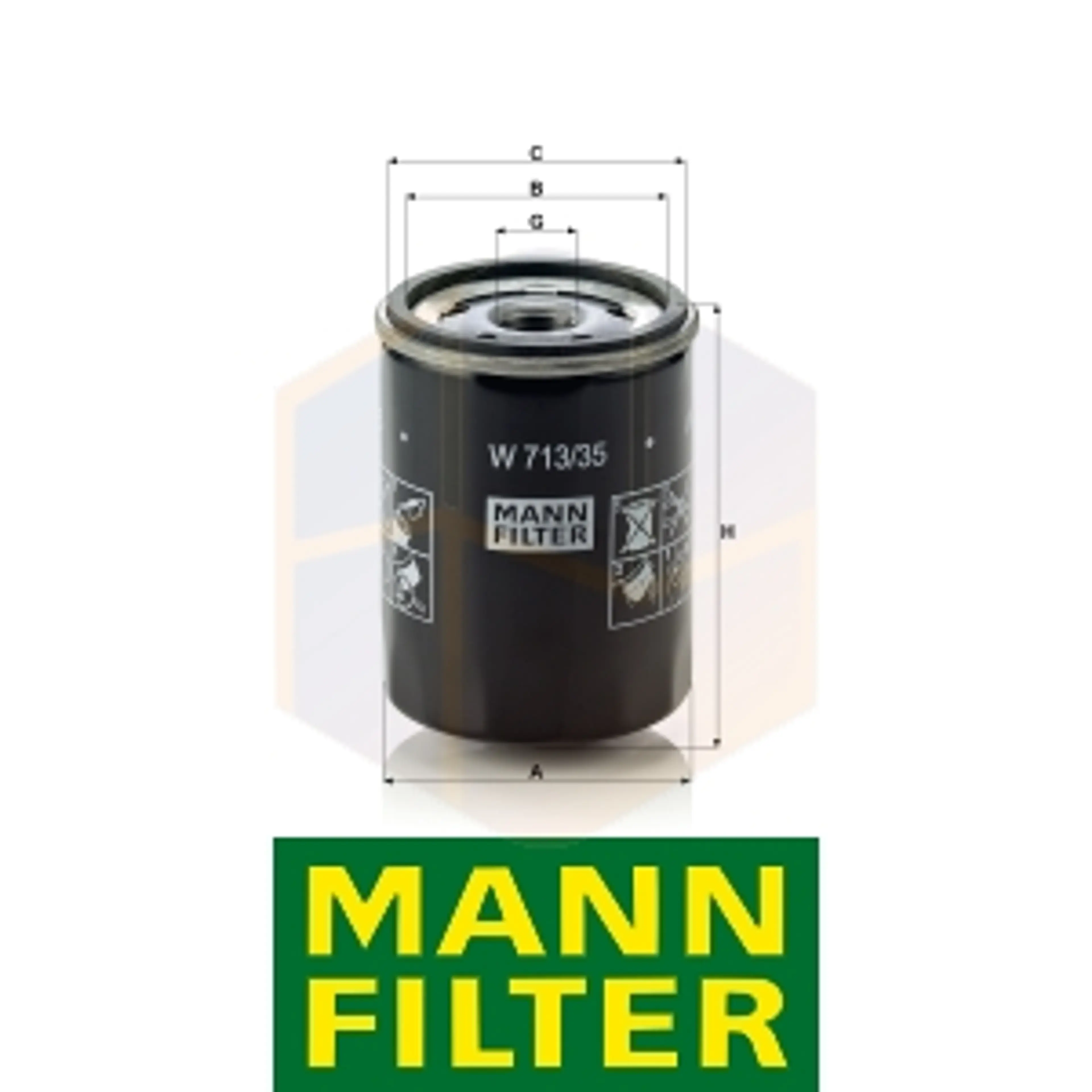 FILTRO ACEITE W 713/35 MANN