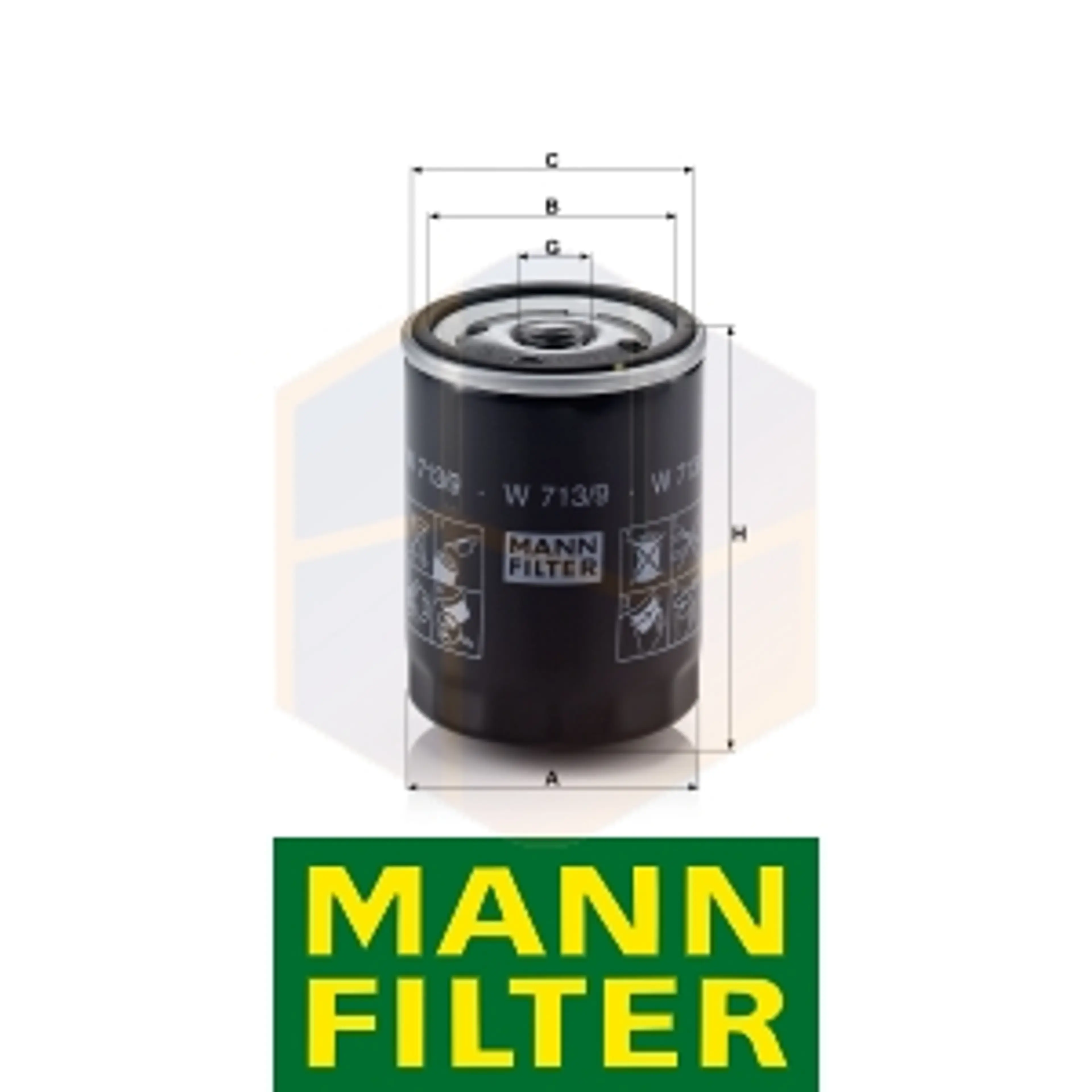 FILTRO ACEITE W 713/9 MANN