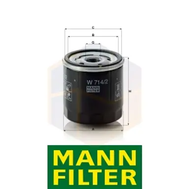 FILTRO ACEITE W 714/2 MANN