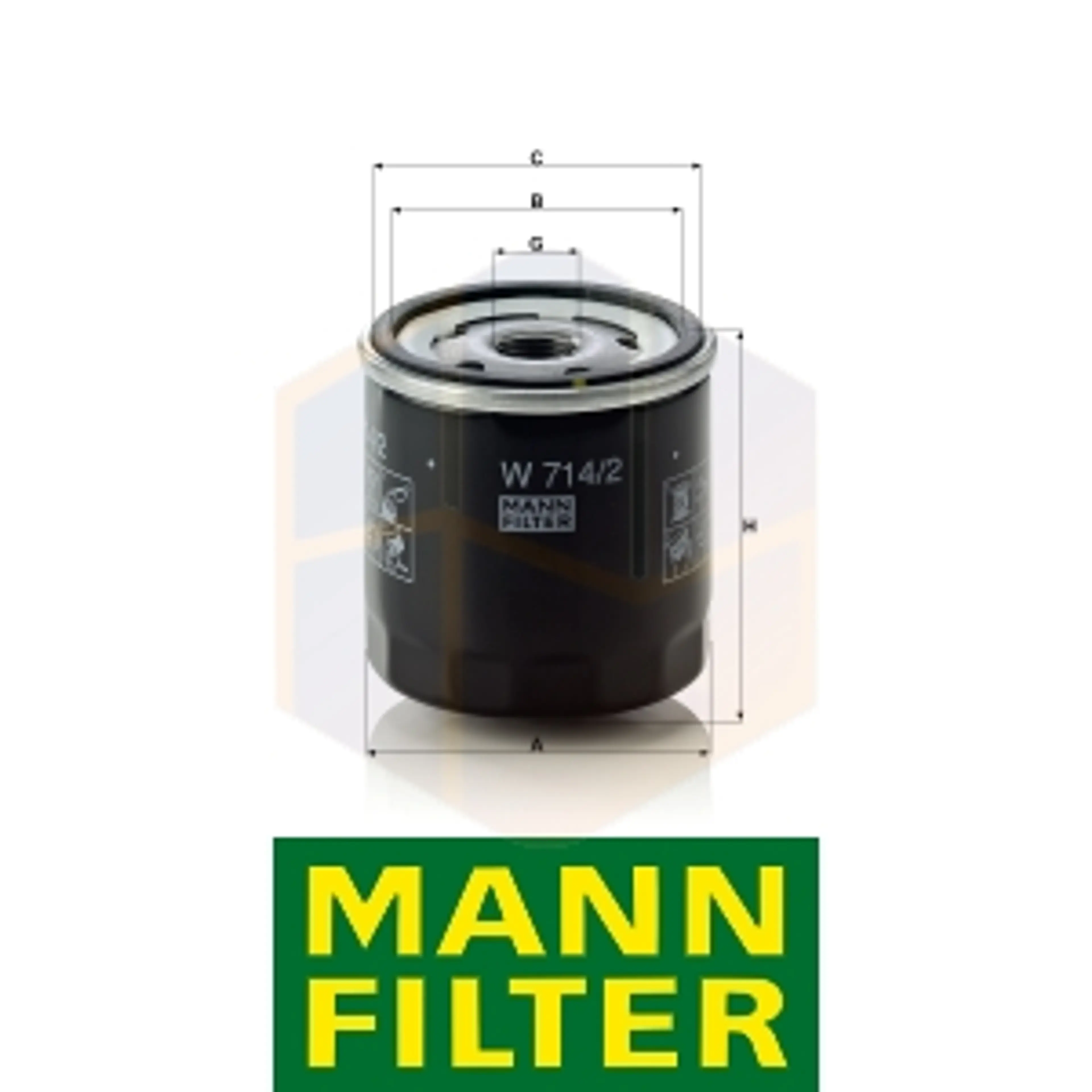 FILTRO ACEITE W 714/2 MANN