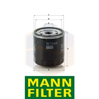 FILTRO ACEITE W 714/3 MANN
