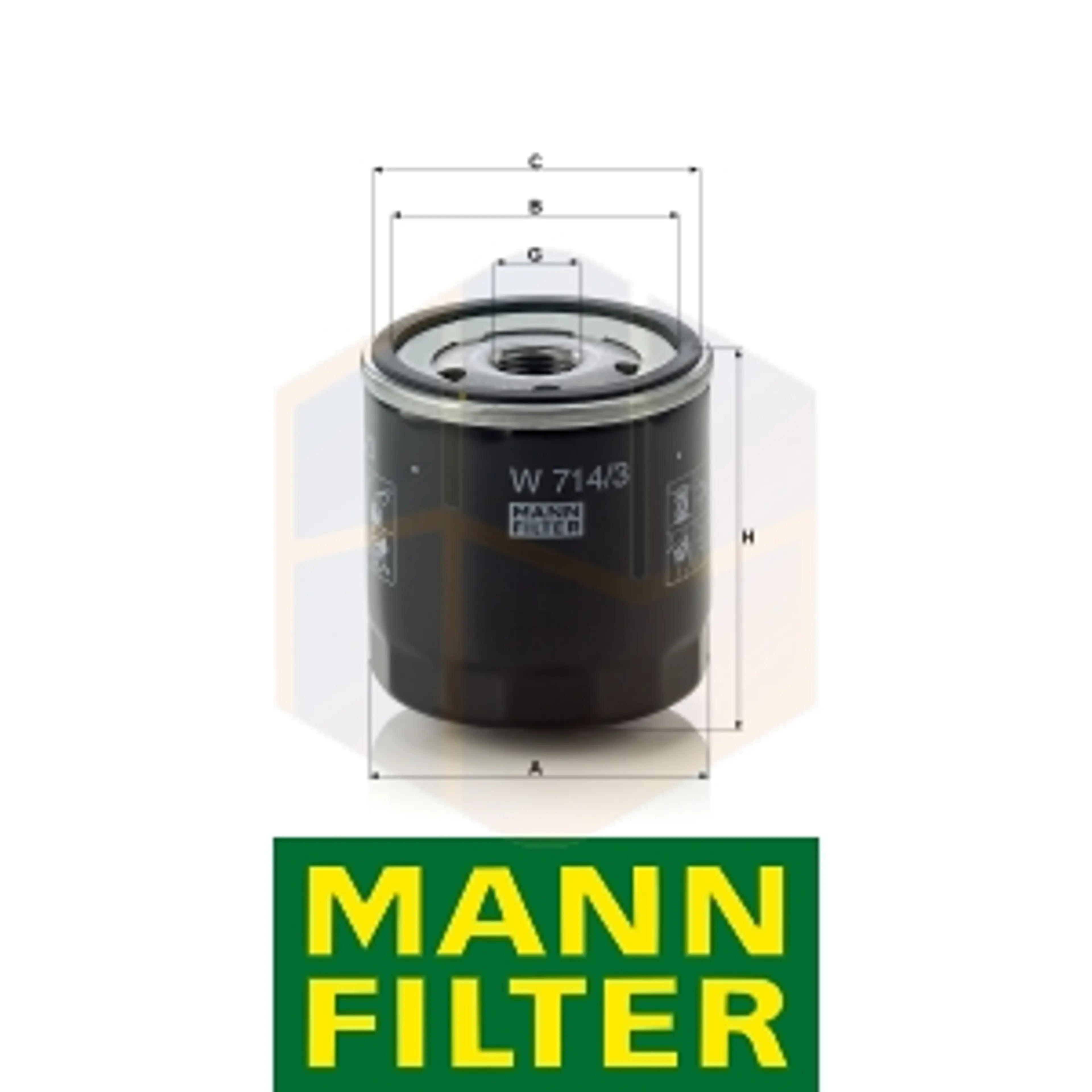 FILTRO ACEITE W 714/3 MANN