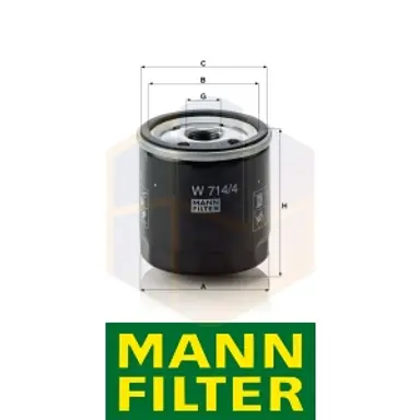 FILTRO ACEITE W 714/4 MANN