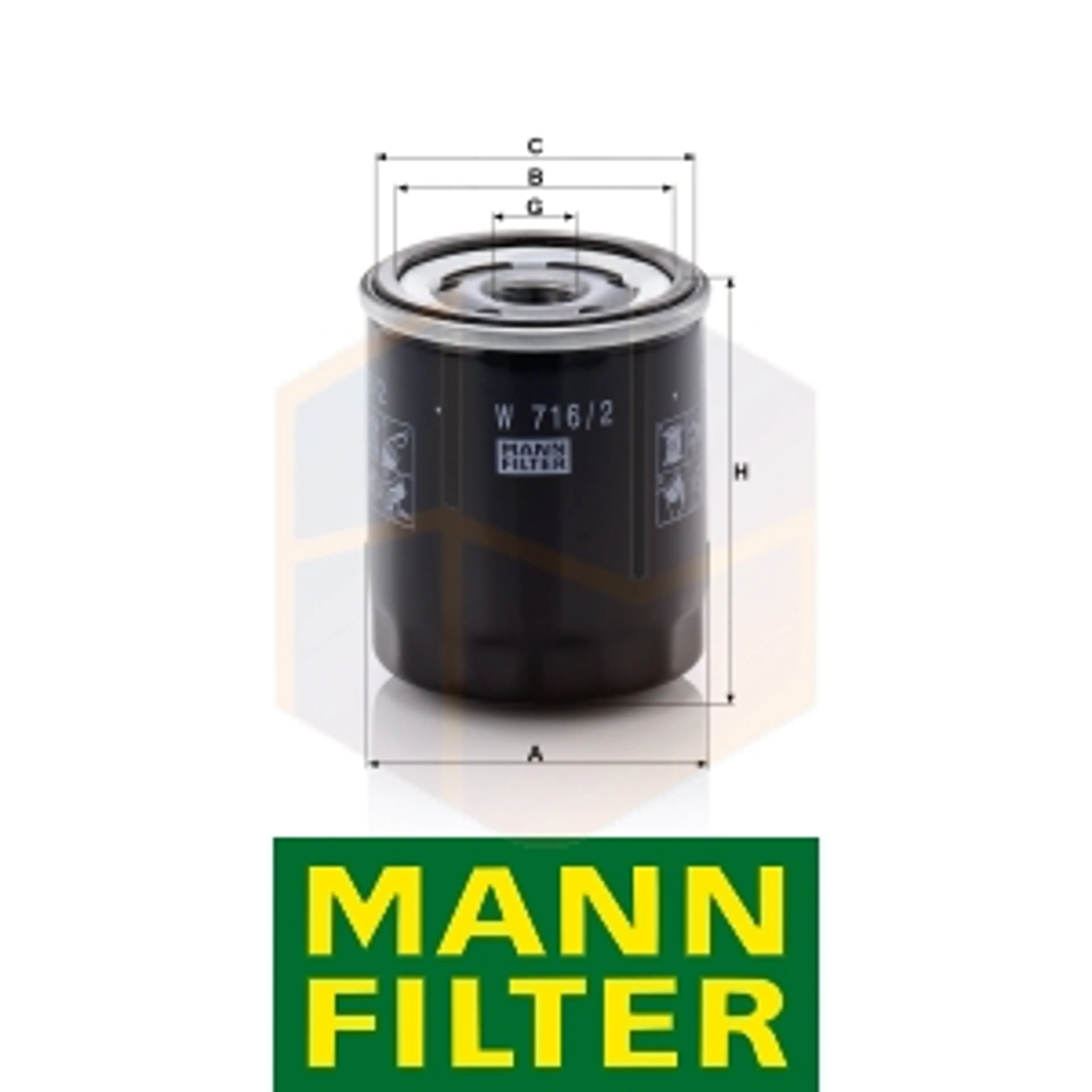 FILTRO ACEITE W 716/2 MANN