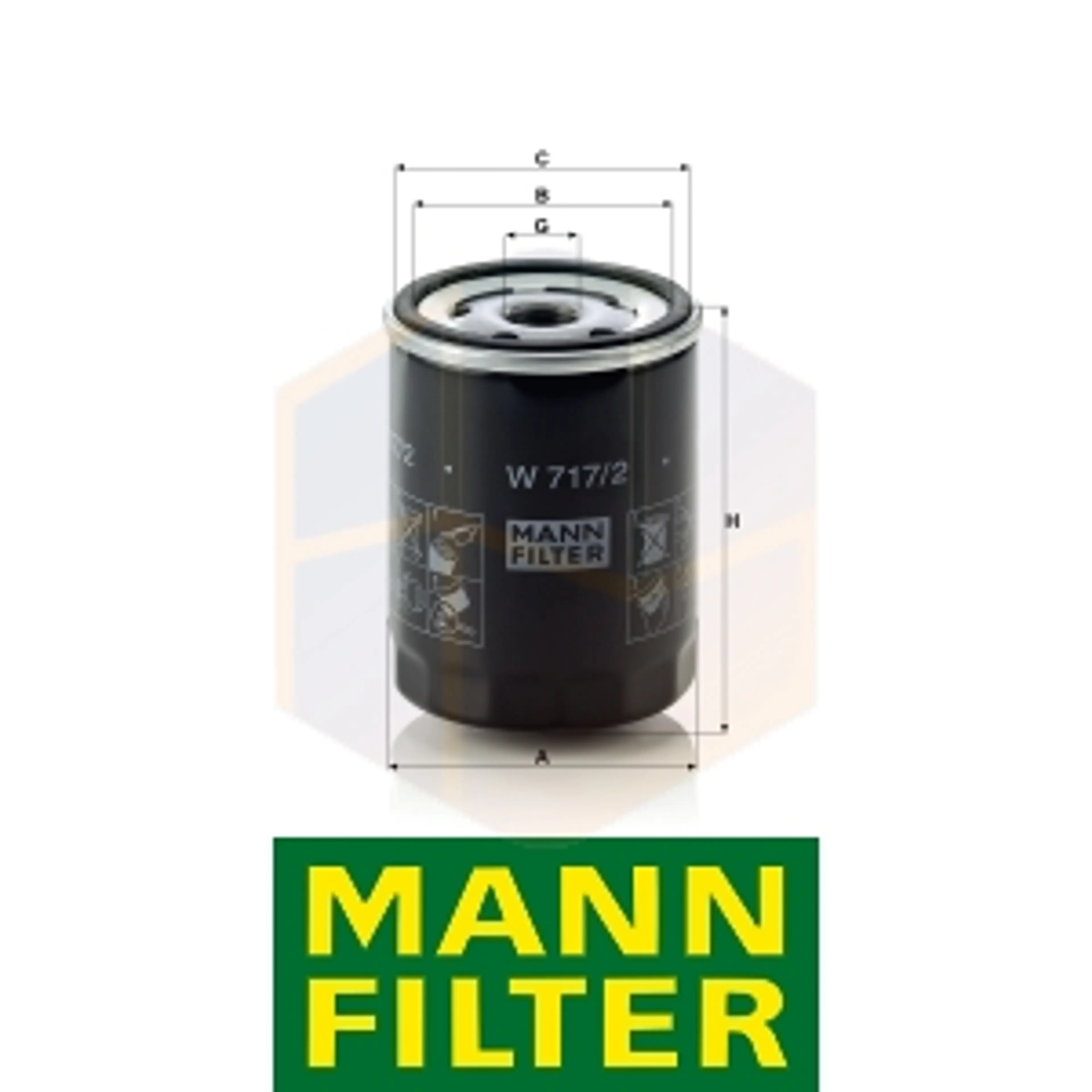 FILTRO ACEITE W 717/2 MANN