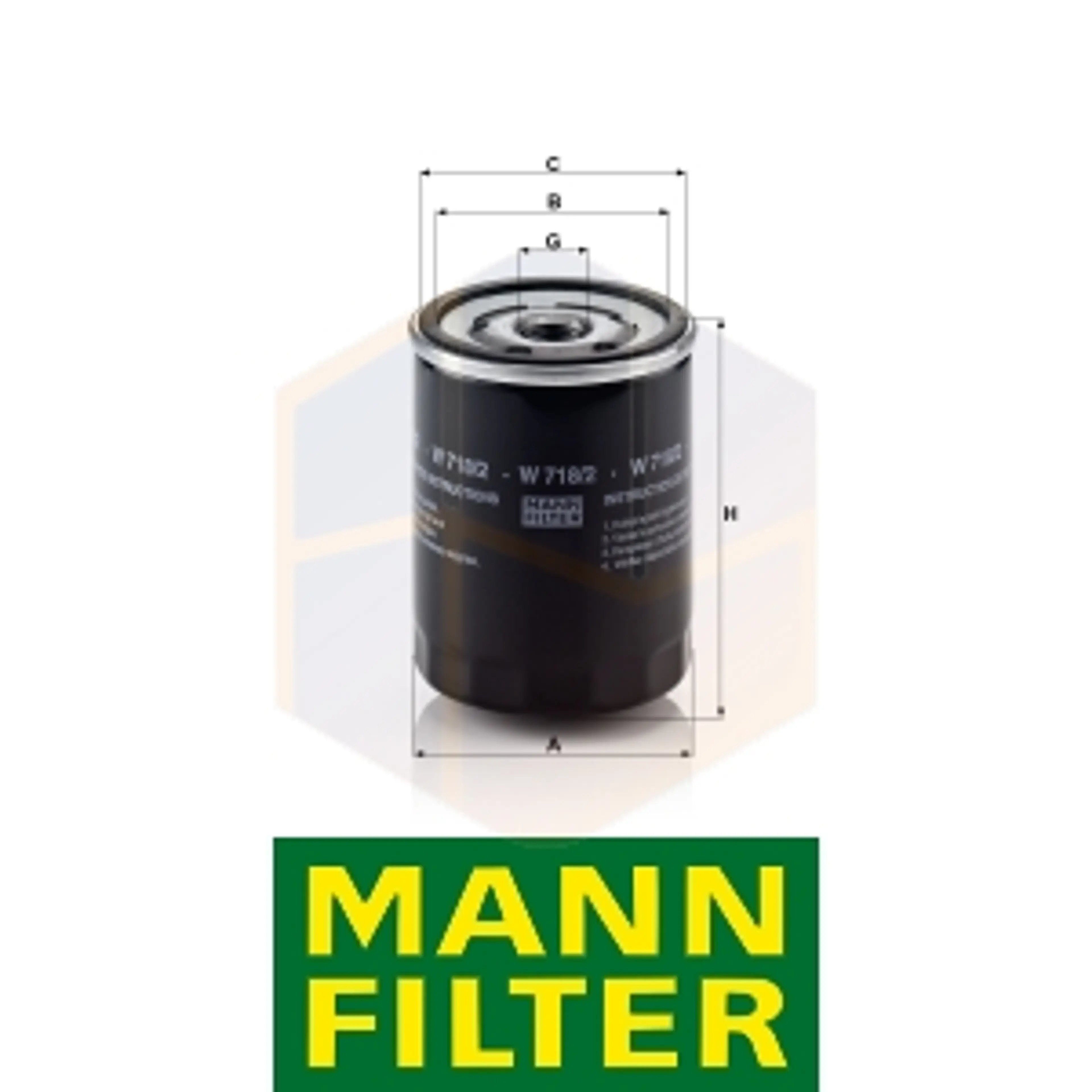 FILTRO ACEITE W 718/2 MANN