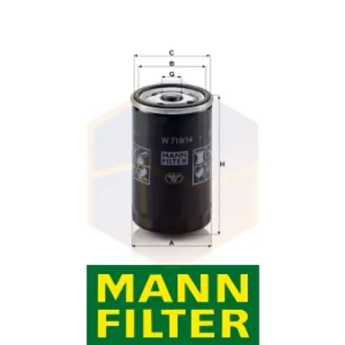 FILTRO ACEITE W 719/14 MANN