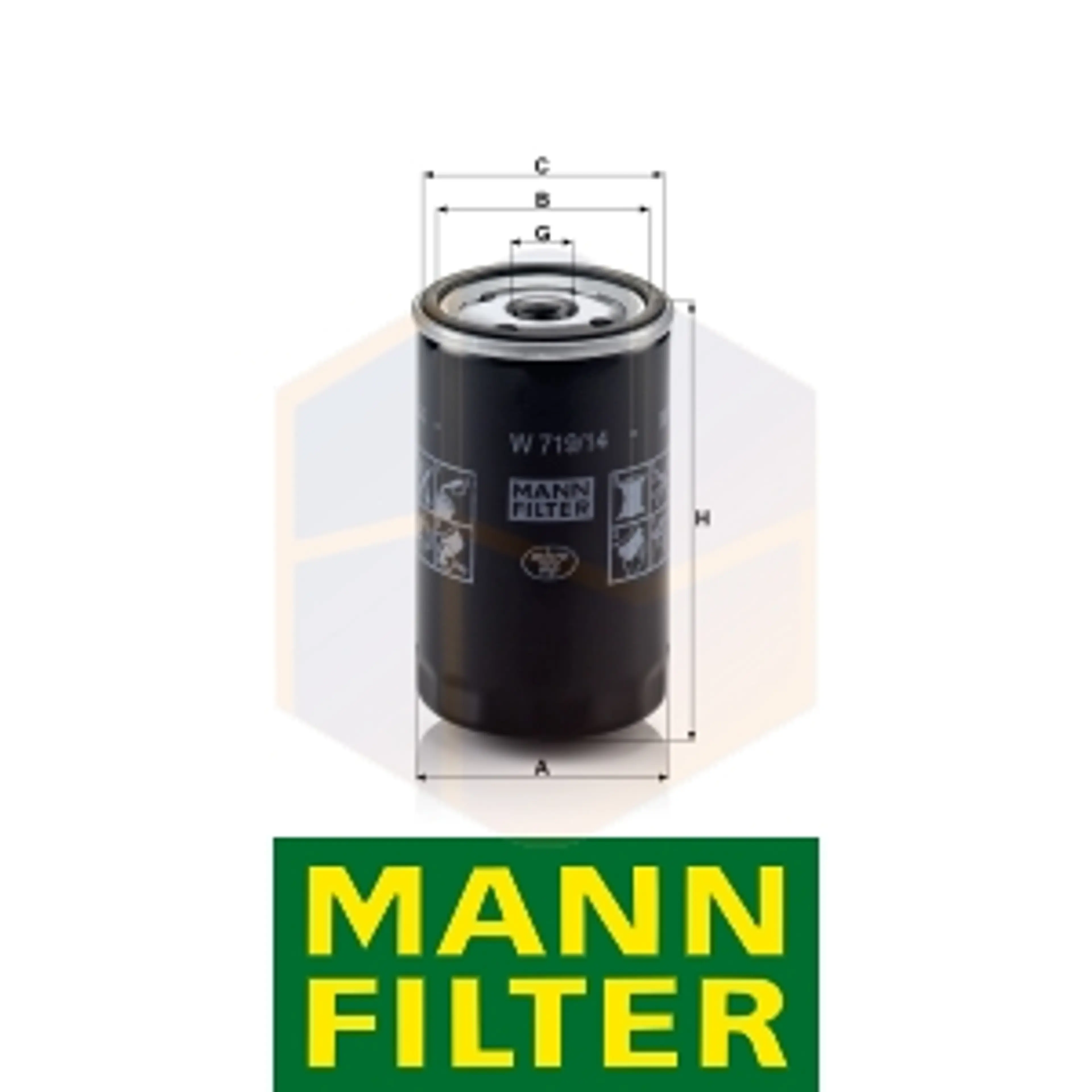 FILTRO ACEITE W 719/14 MANN