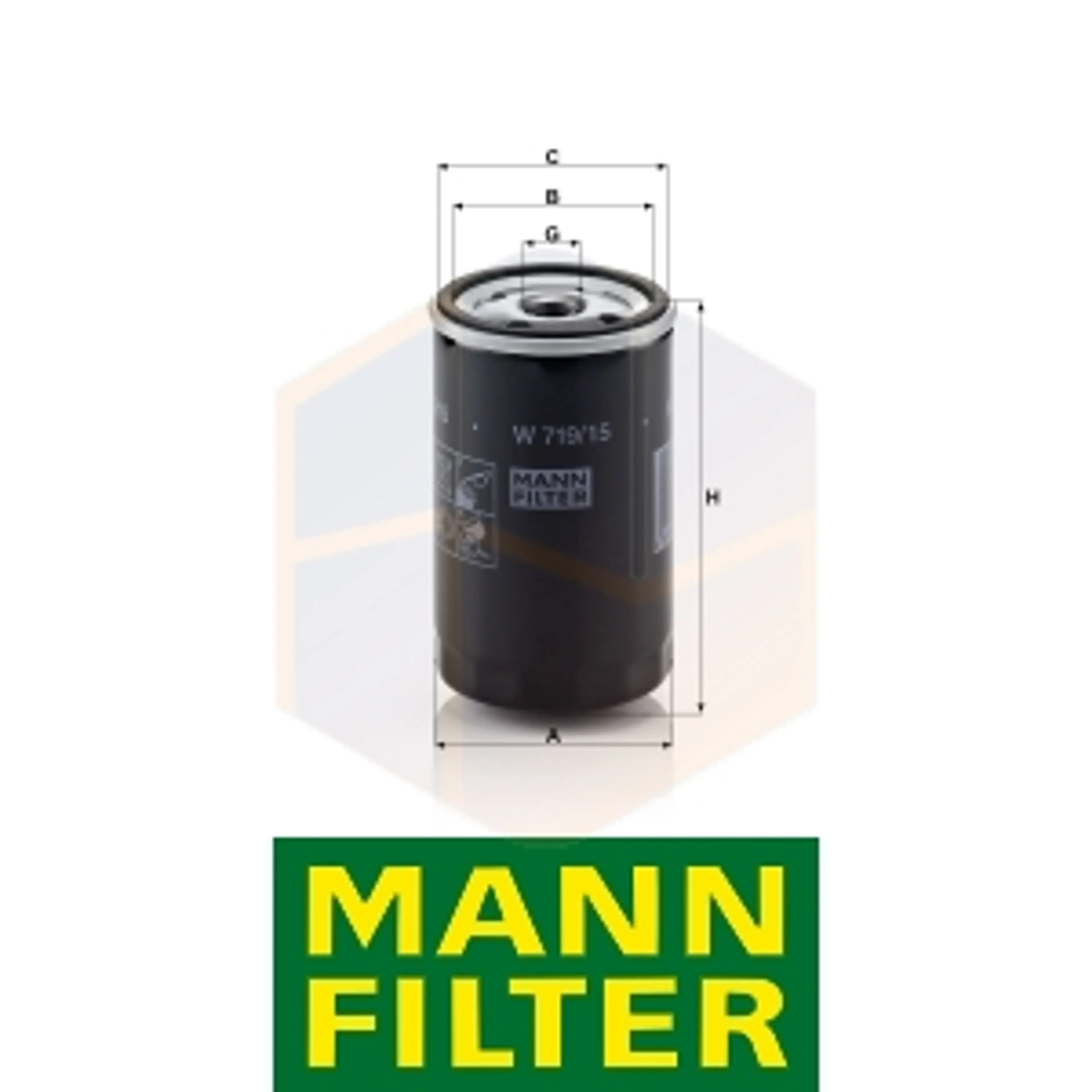 FILTRO ACEITE W 719/15 MANN