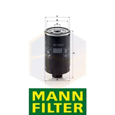 FILTRO ACEITE W 719/21 MANN