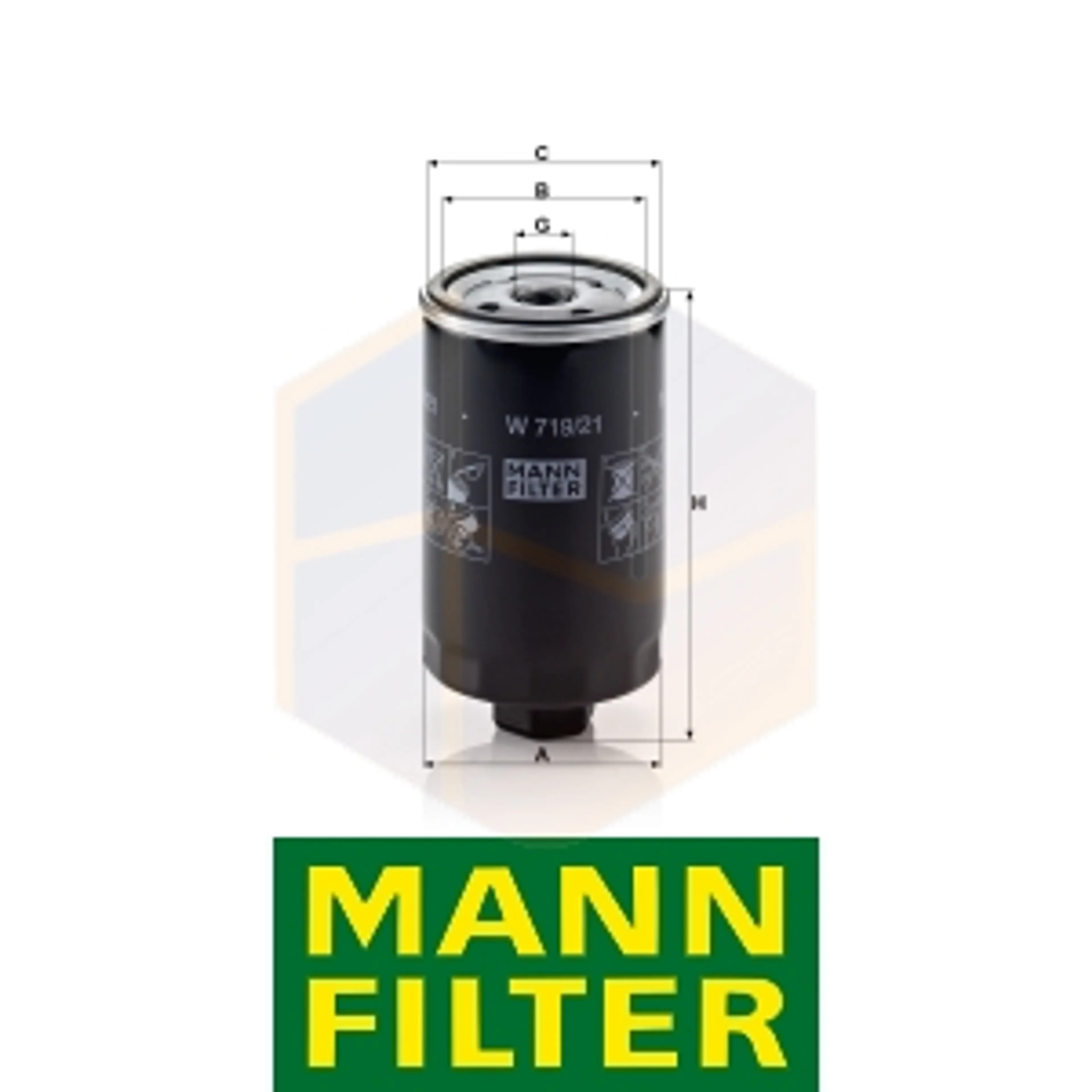 FILTRO ACEITE W 719/21 MANN