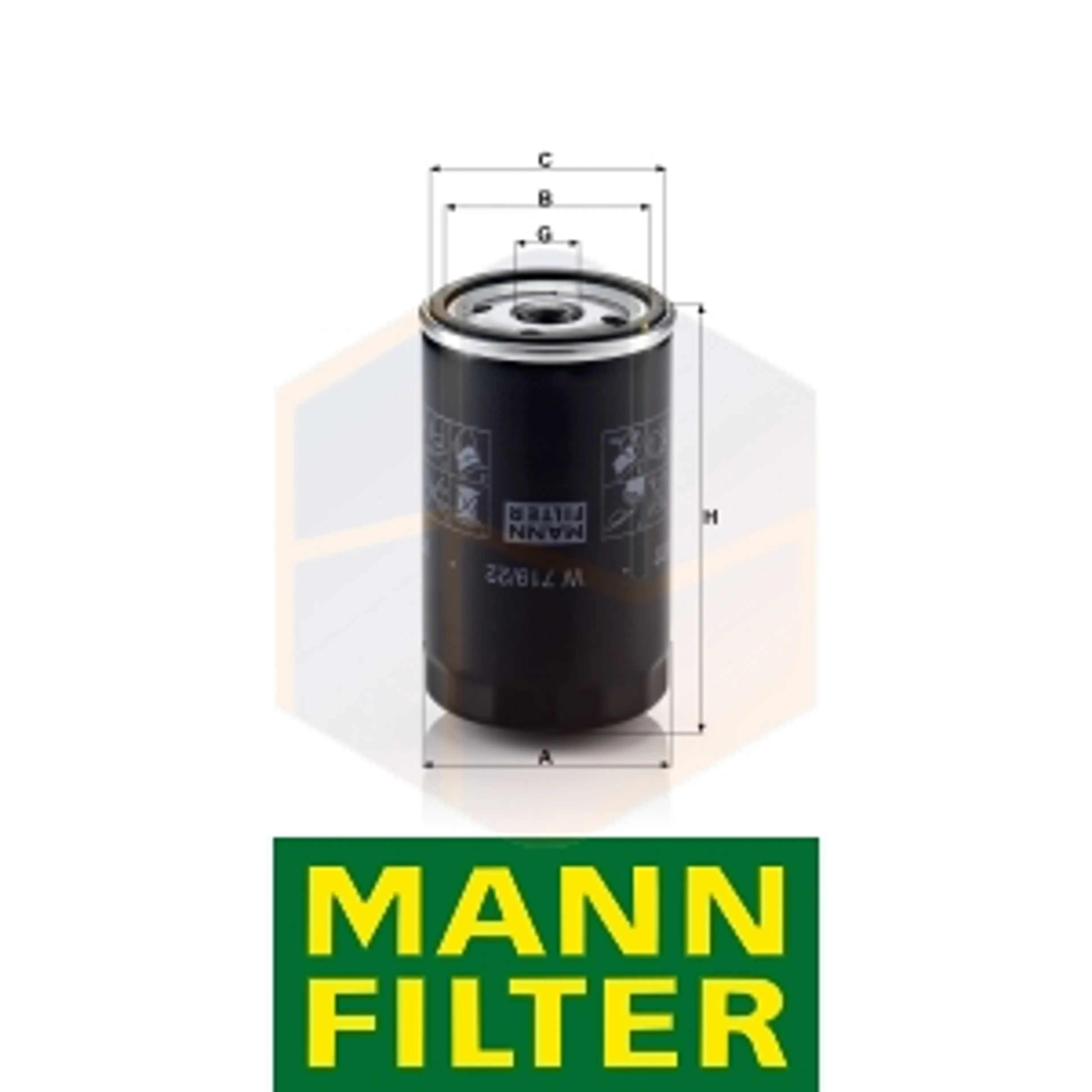 FILTRO ACEITE W 719/22 MANN