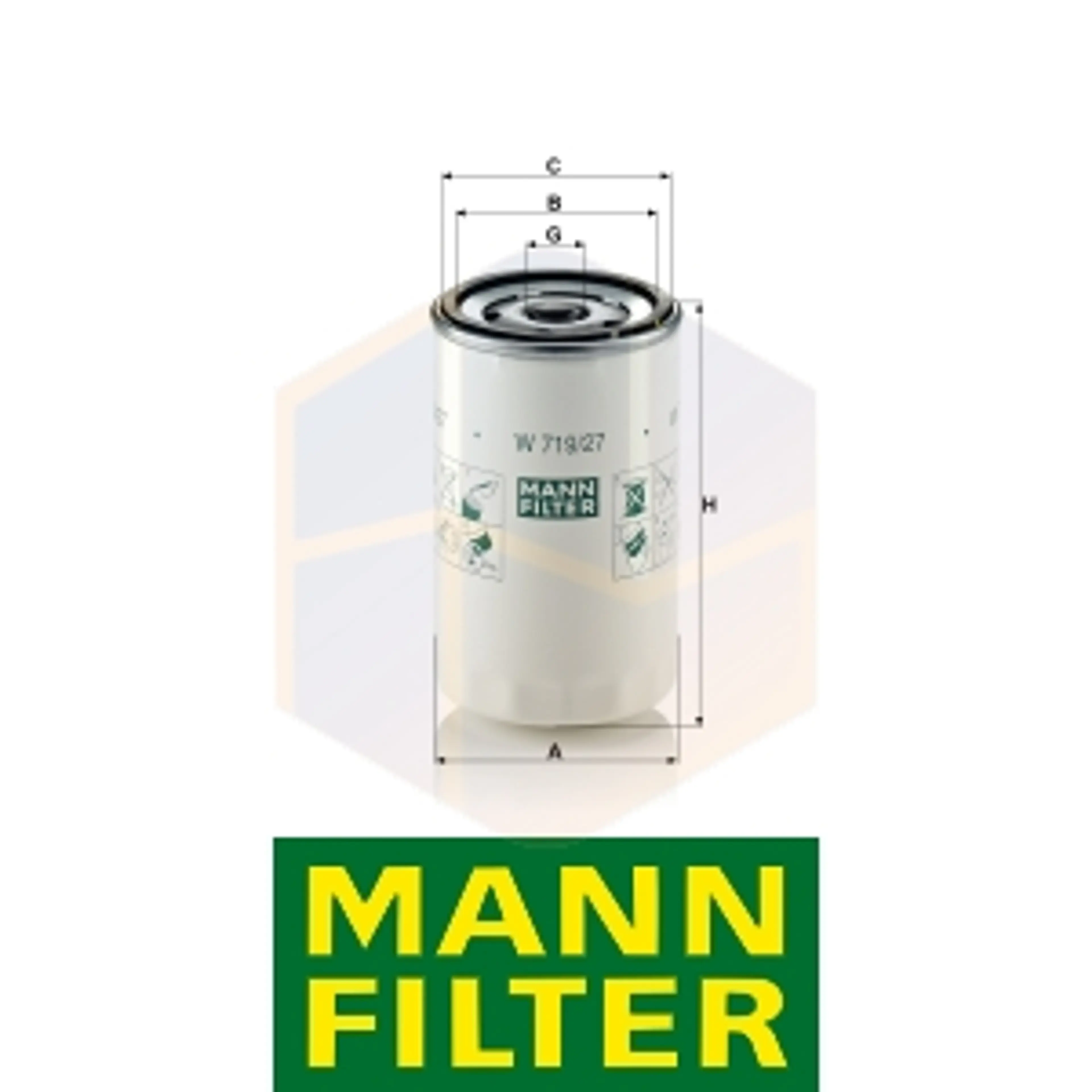 FILTRO ACEITE W 719/27 MANN