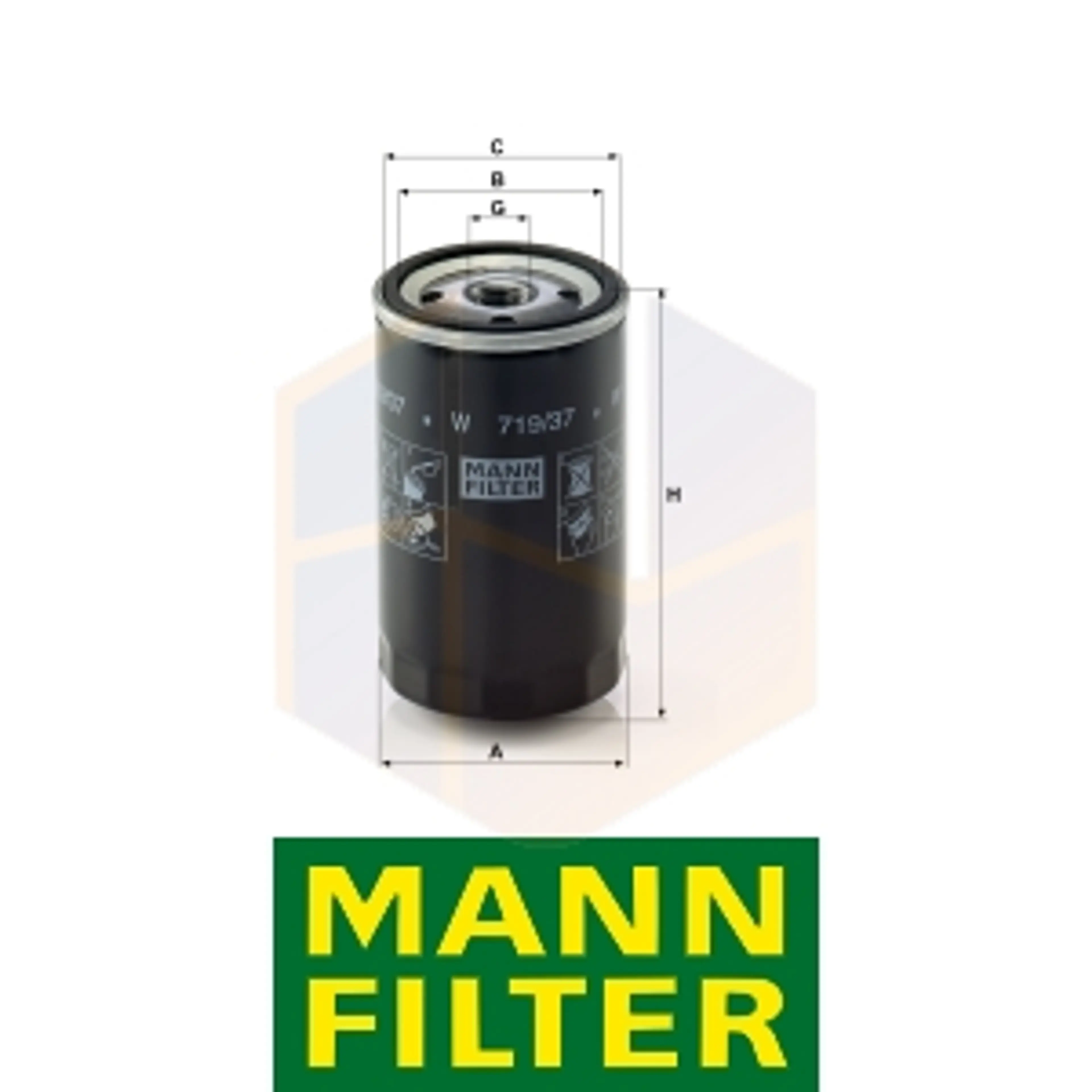 FILTRO ACEITE W 719/37 MANN