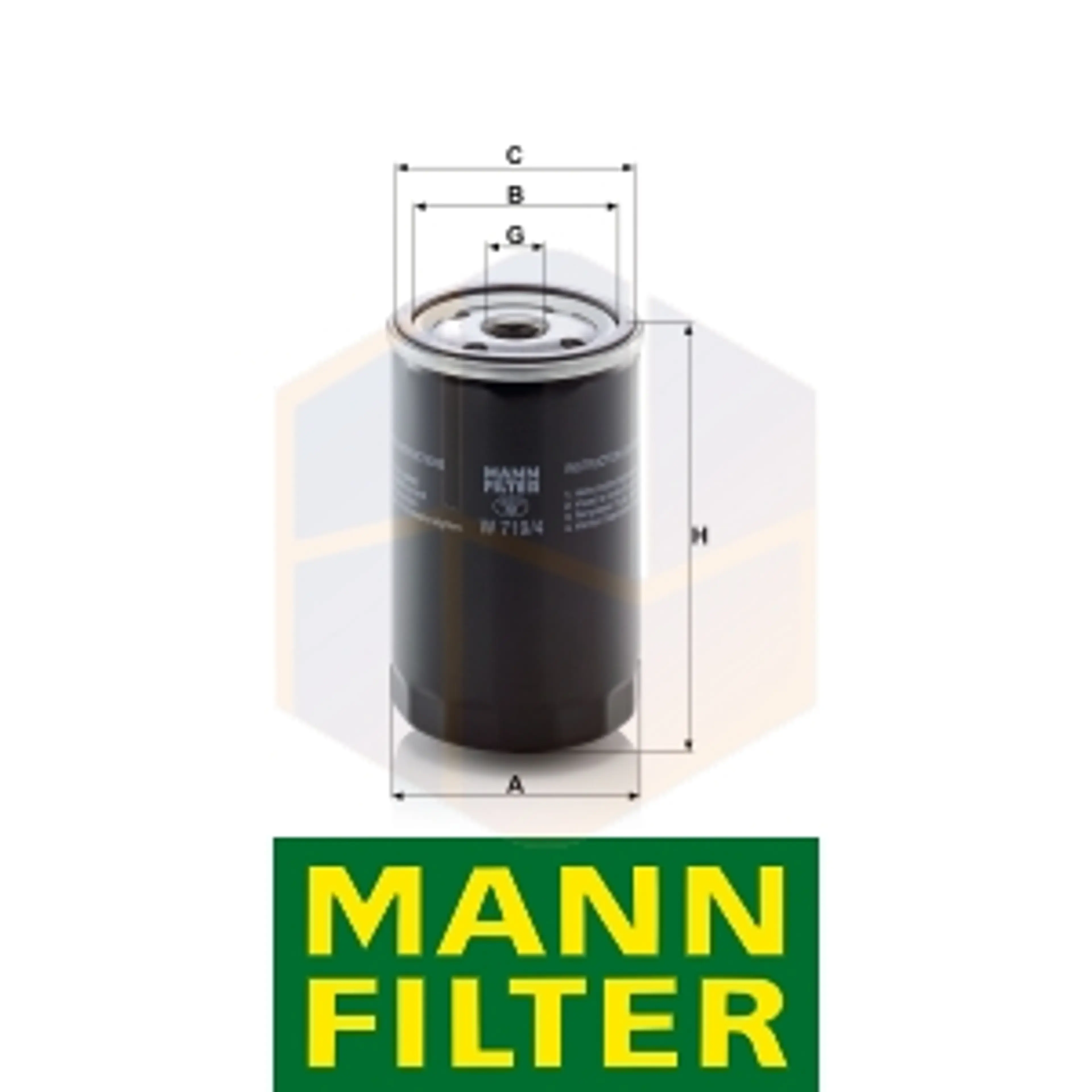 FILTRO ACEITE W 719/4 MANN