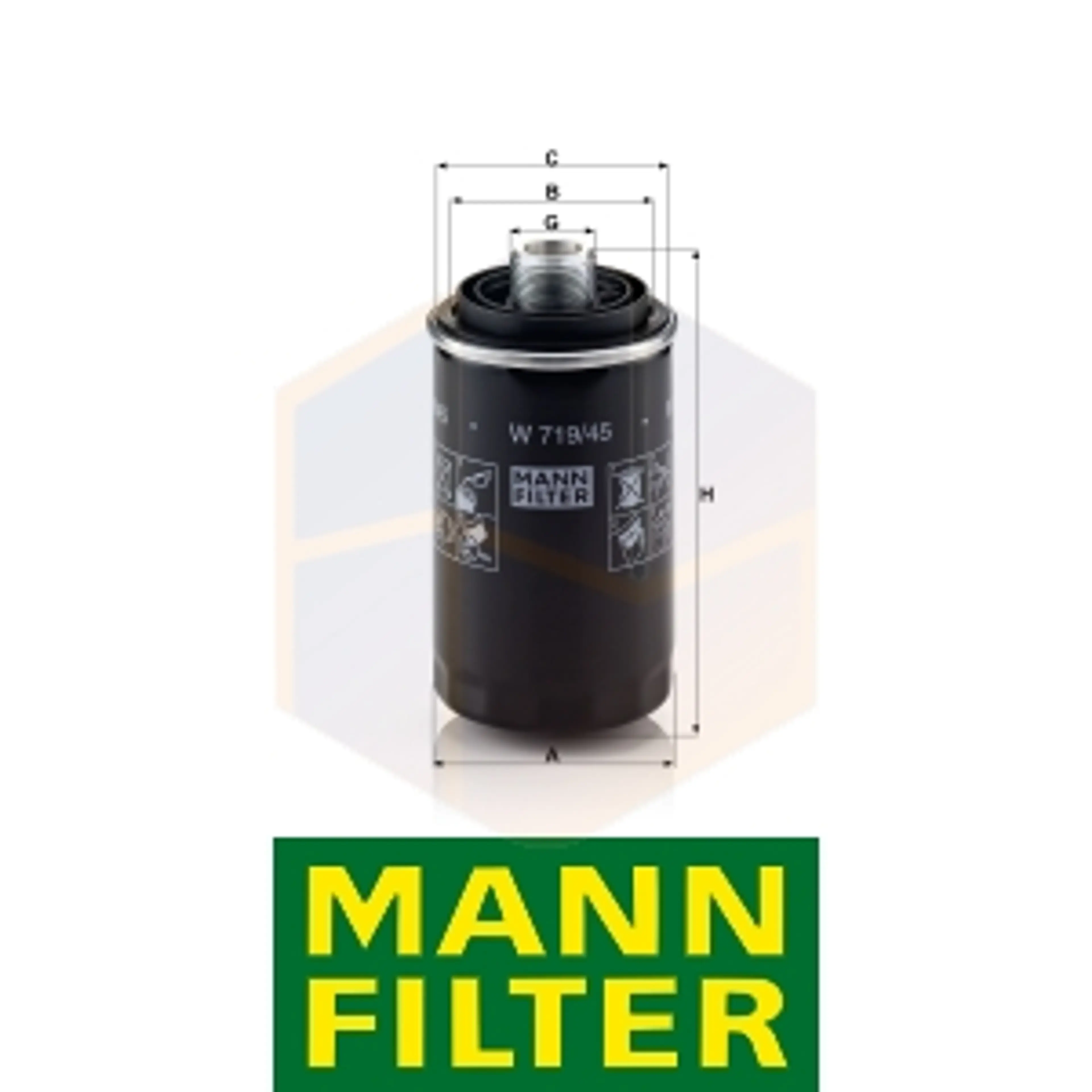 FILTRO ACEITE W 719/45 MANN