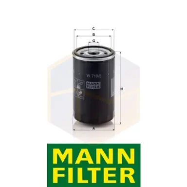 FILTRO ACEITE W 719/5 MANN