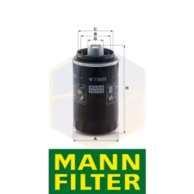 FILTRO ACEITE W 719/53 MANN