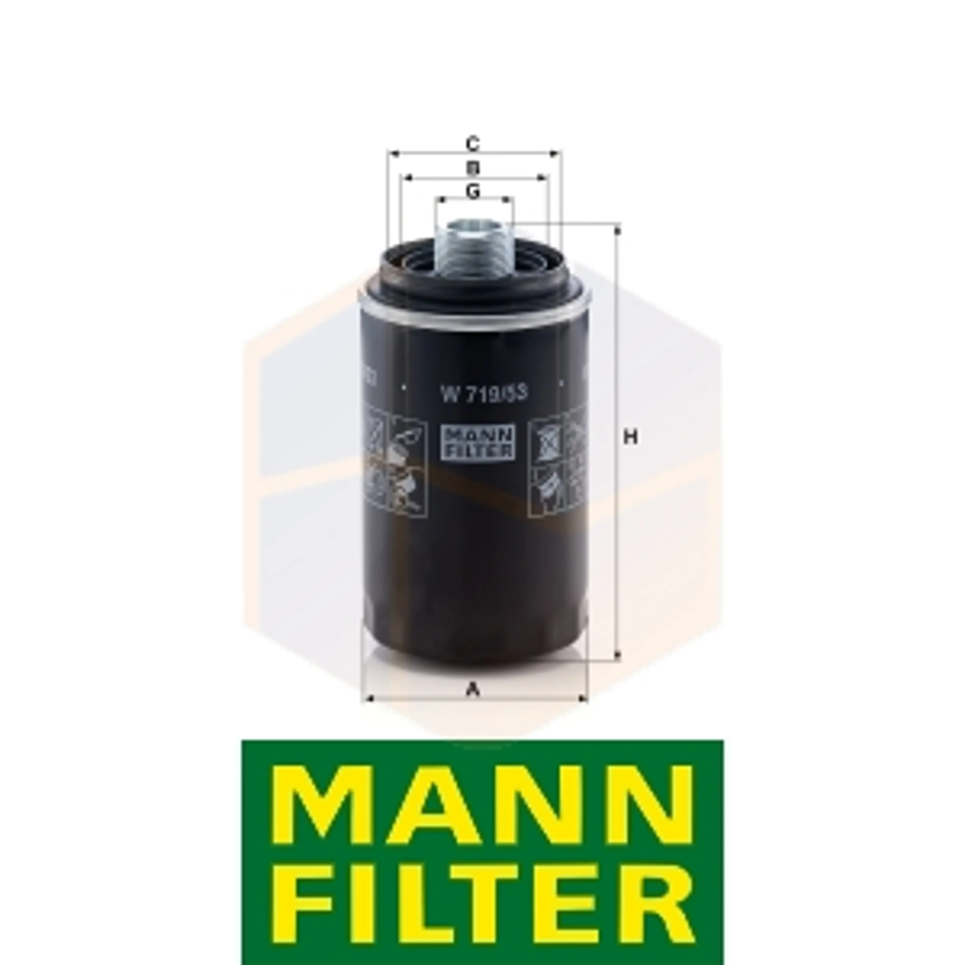 FILTRO ACEITE W 719/53 MANN