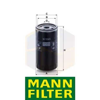 FILTRO ACEITE W 723/3 MANN