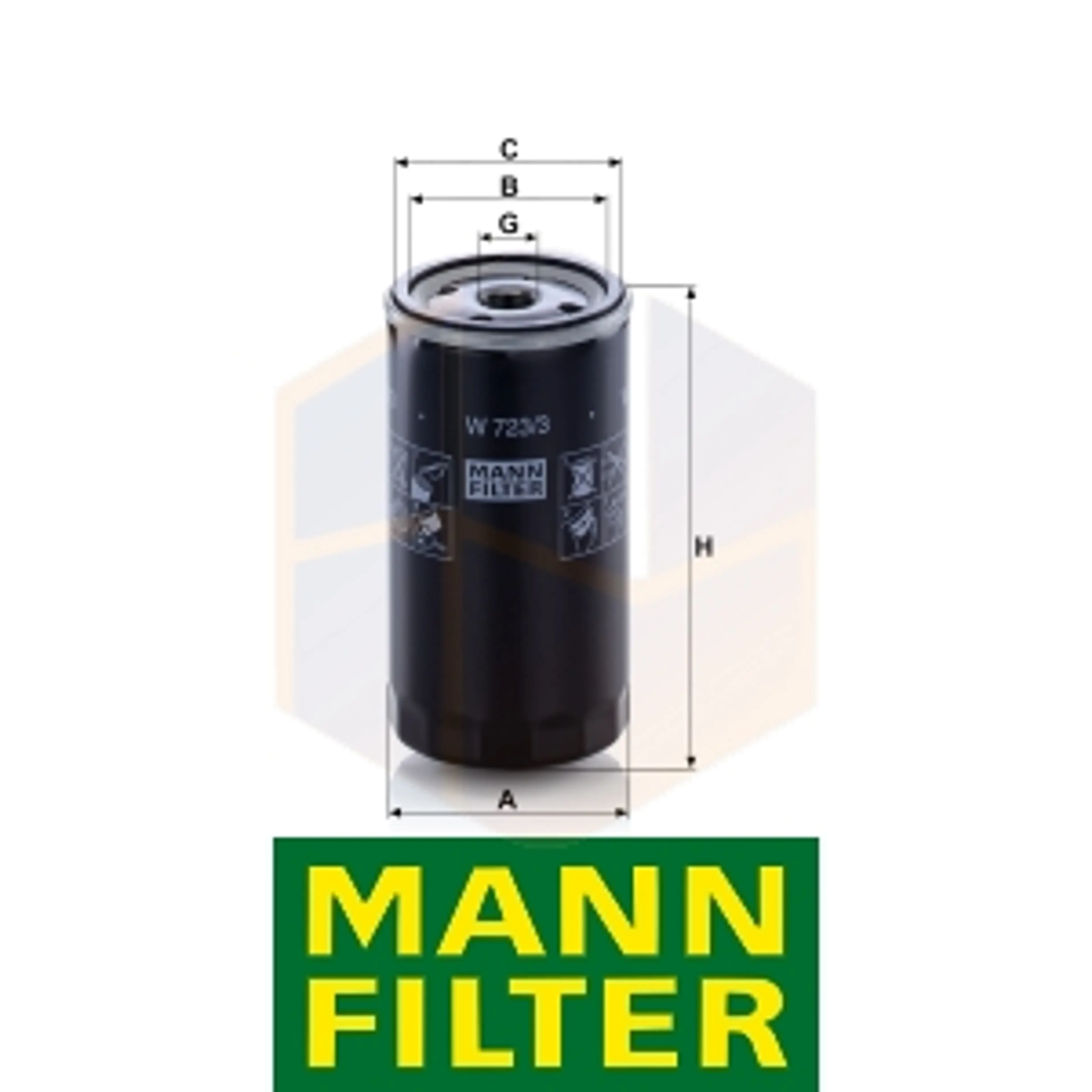 FILTRO ACEITE W 723/3 MANN