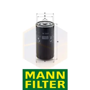 FILTRO ACEITE W 724/1 MANN