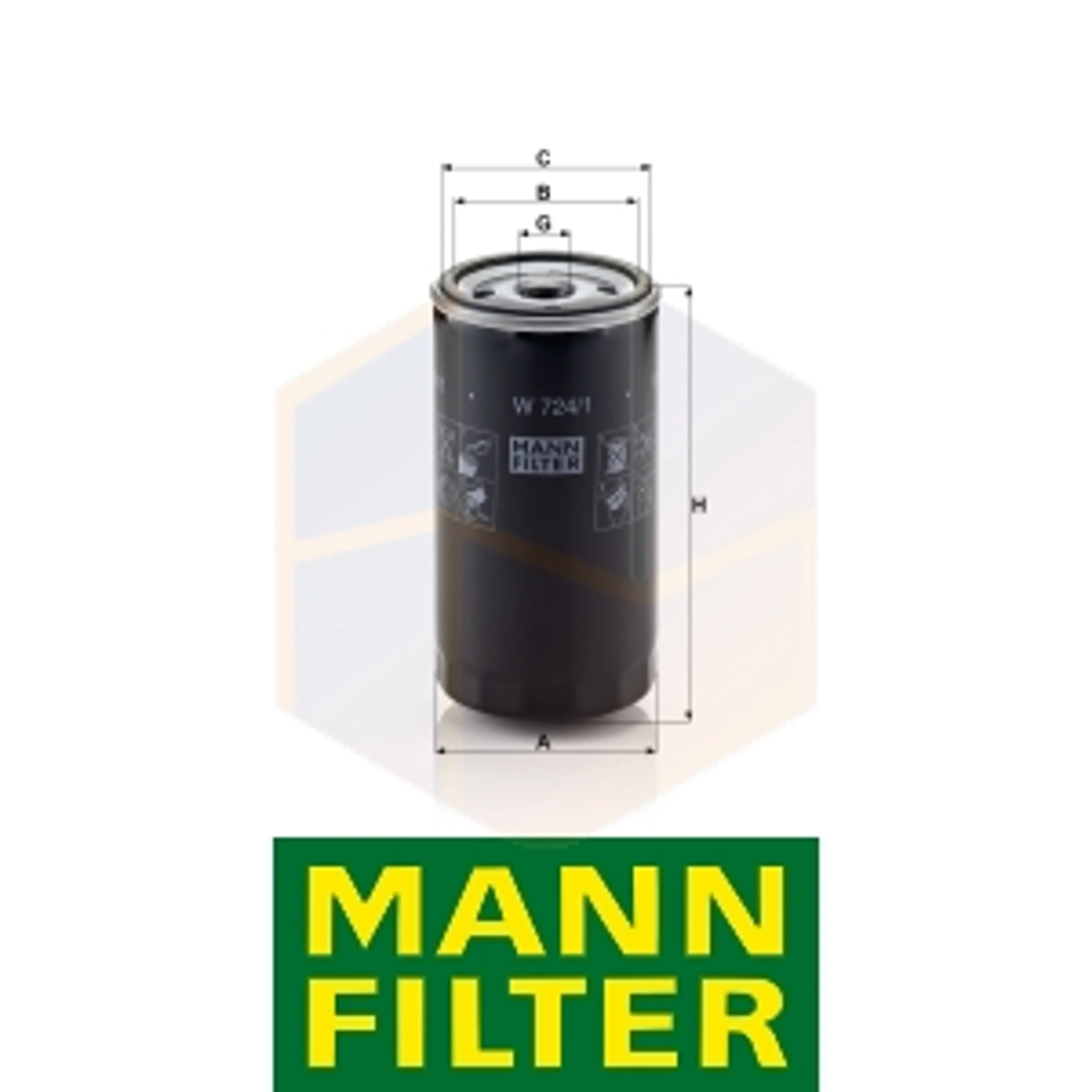 FILTRO ACEITE W 724/1 MANN