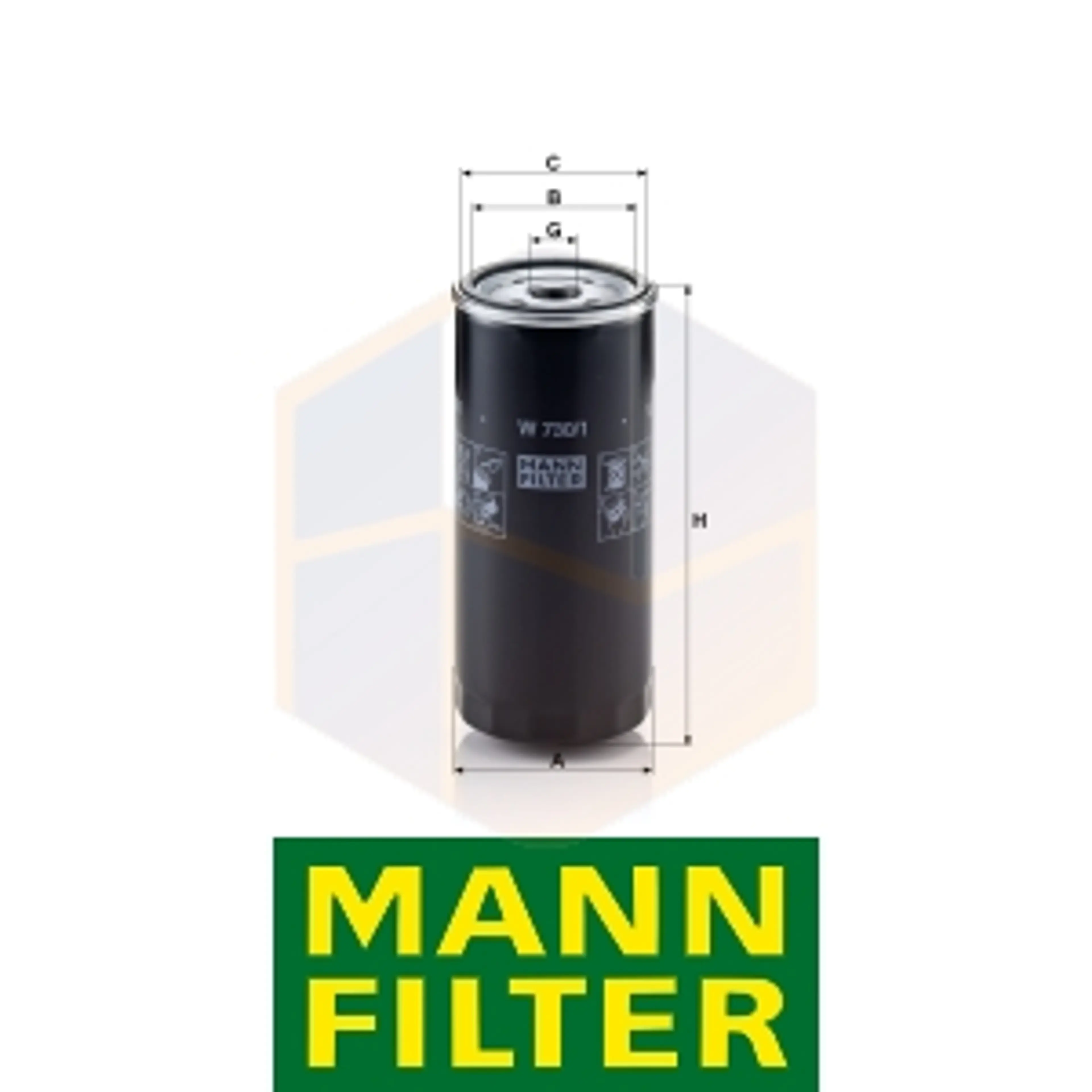 FILTRO ACEITE W 730/1 MANN