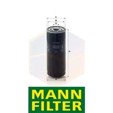 FILTRO ACEITE W 735/2 MANN