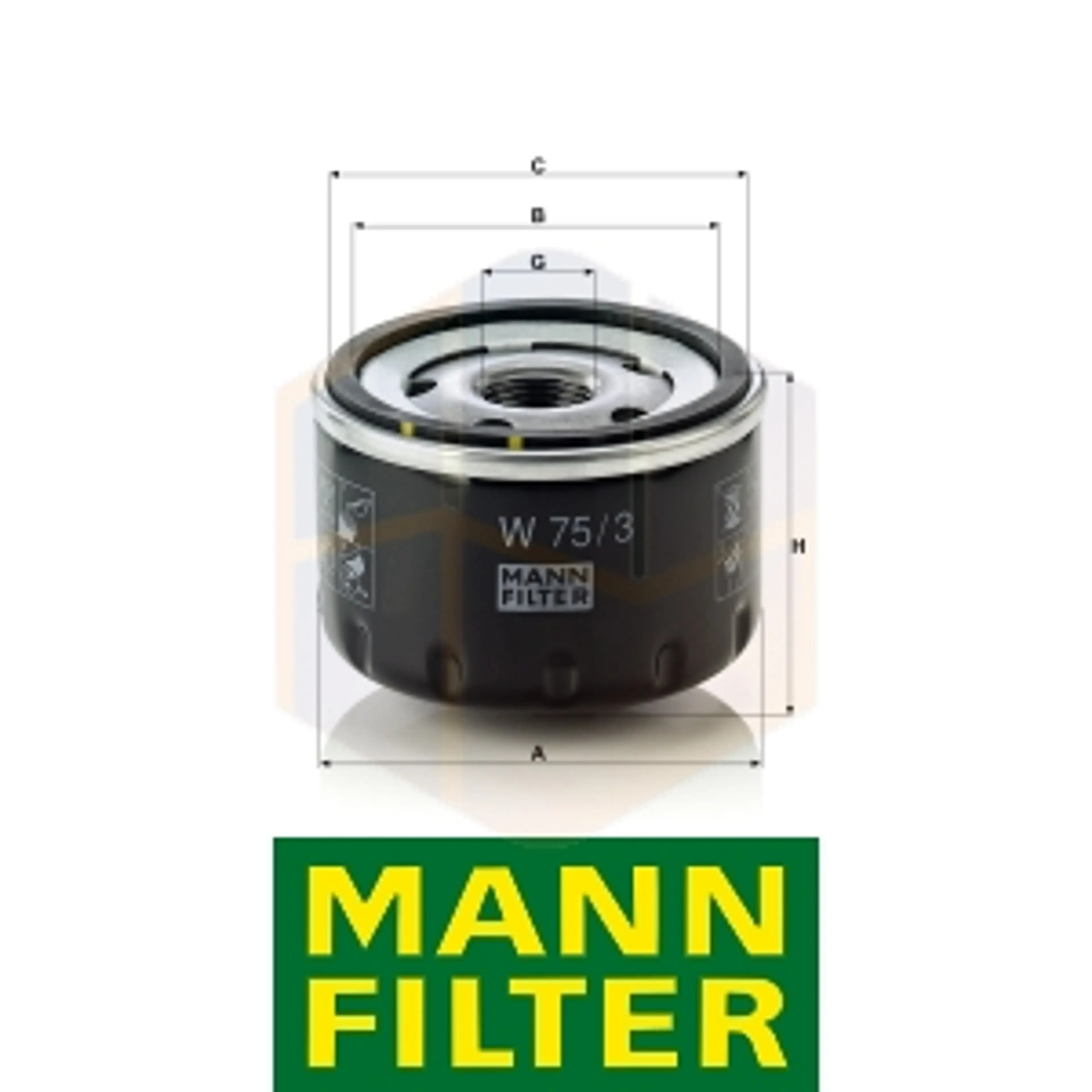 FILTRO ACEITE W 75/3 MANN