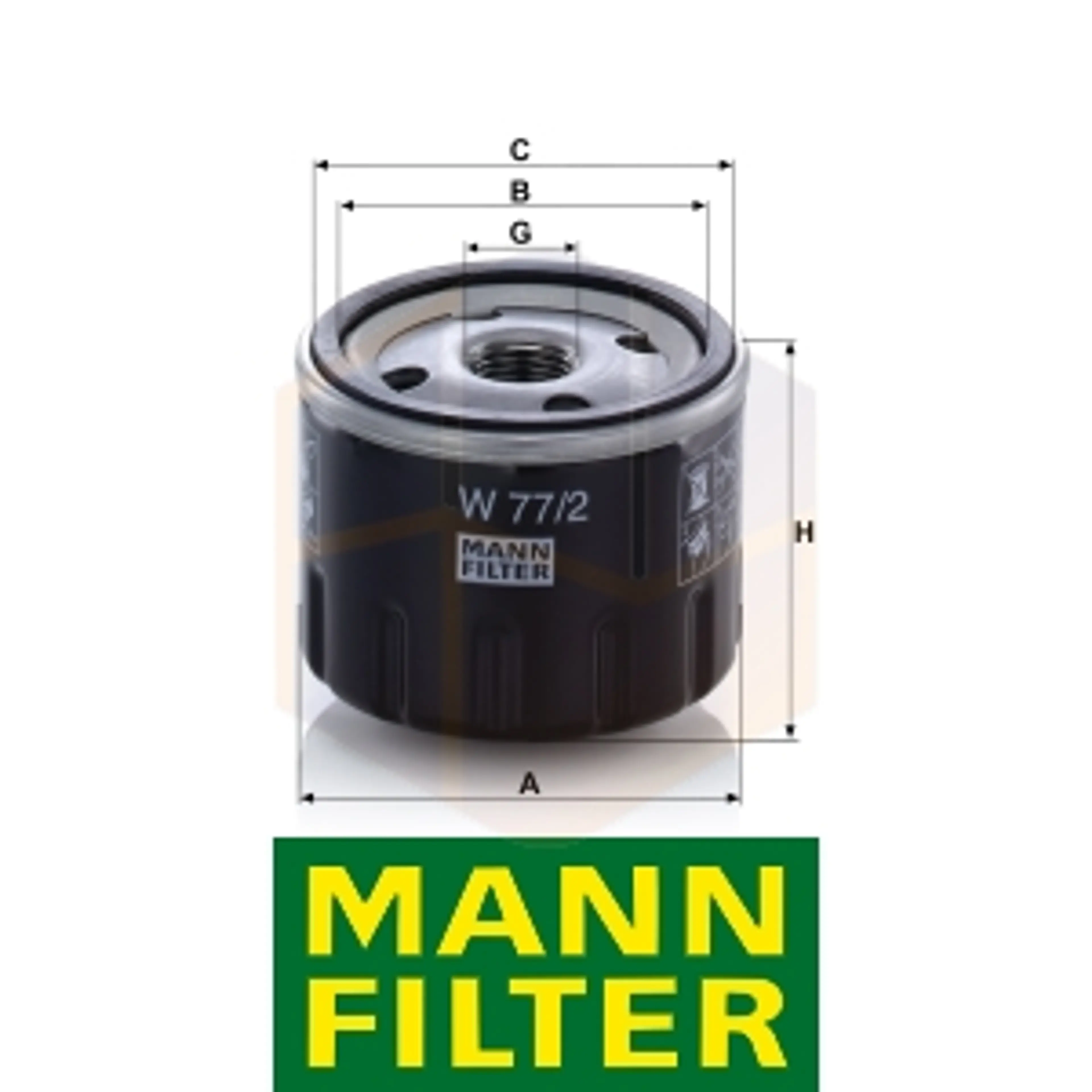 FILTRO ACEITE W 77/2 MANN