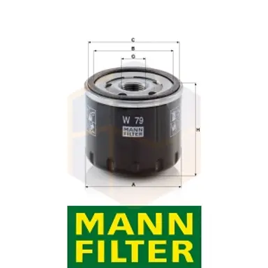 FILTRO ACEITE W 79 MANN