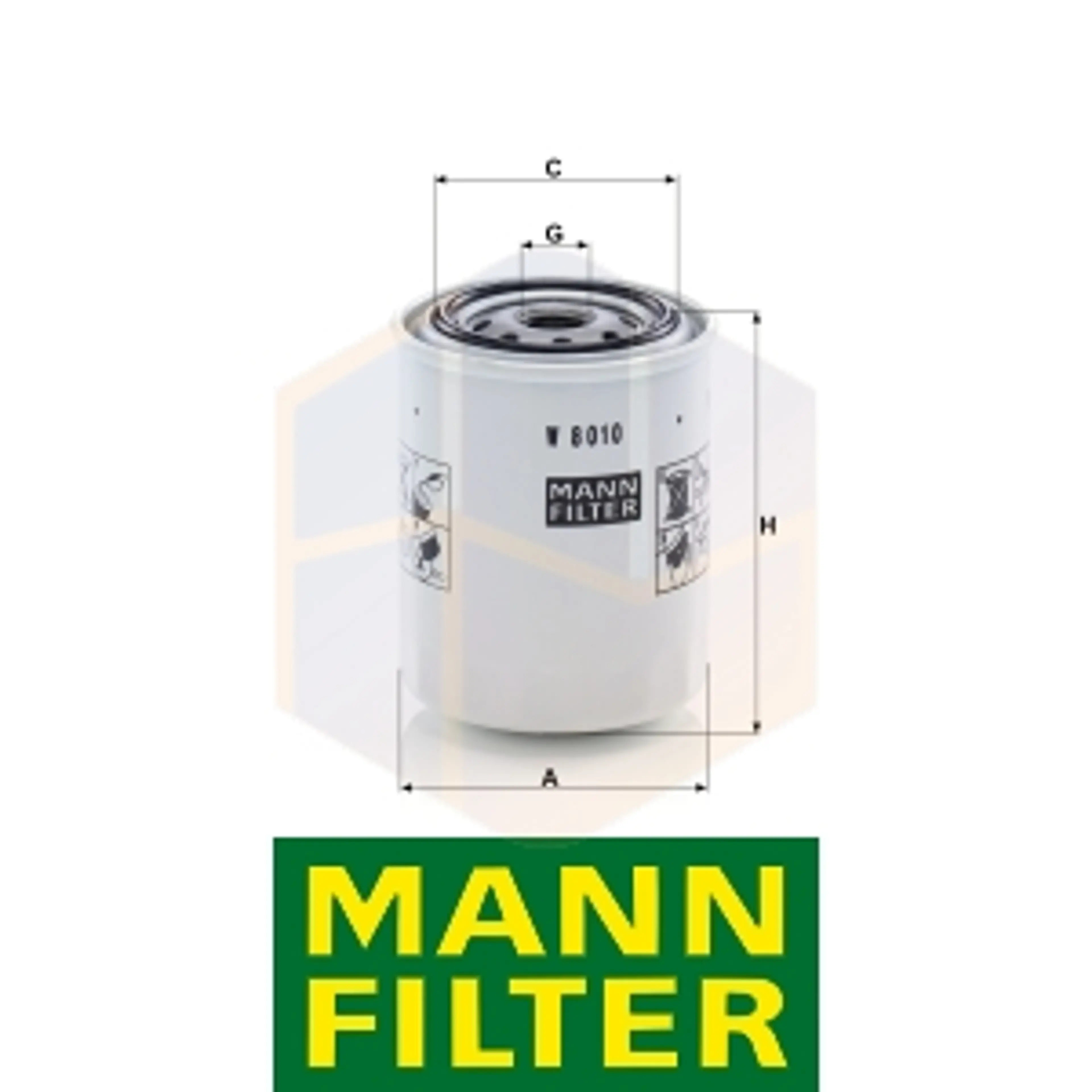 FILTRO ACEITE W 8010 MANN