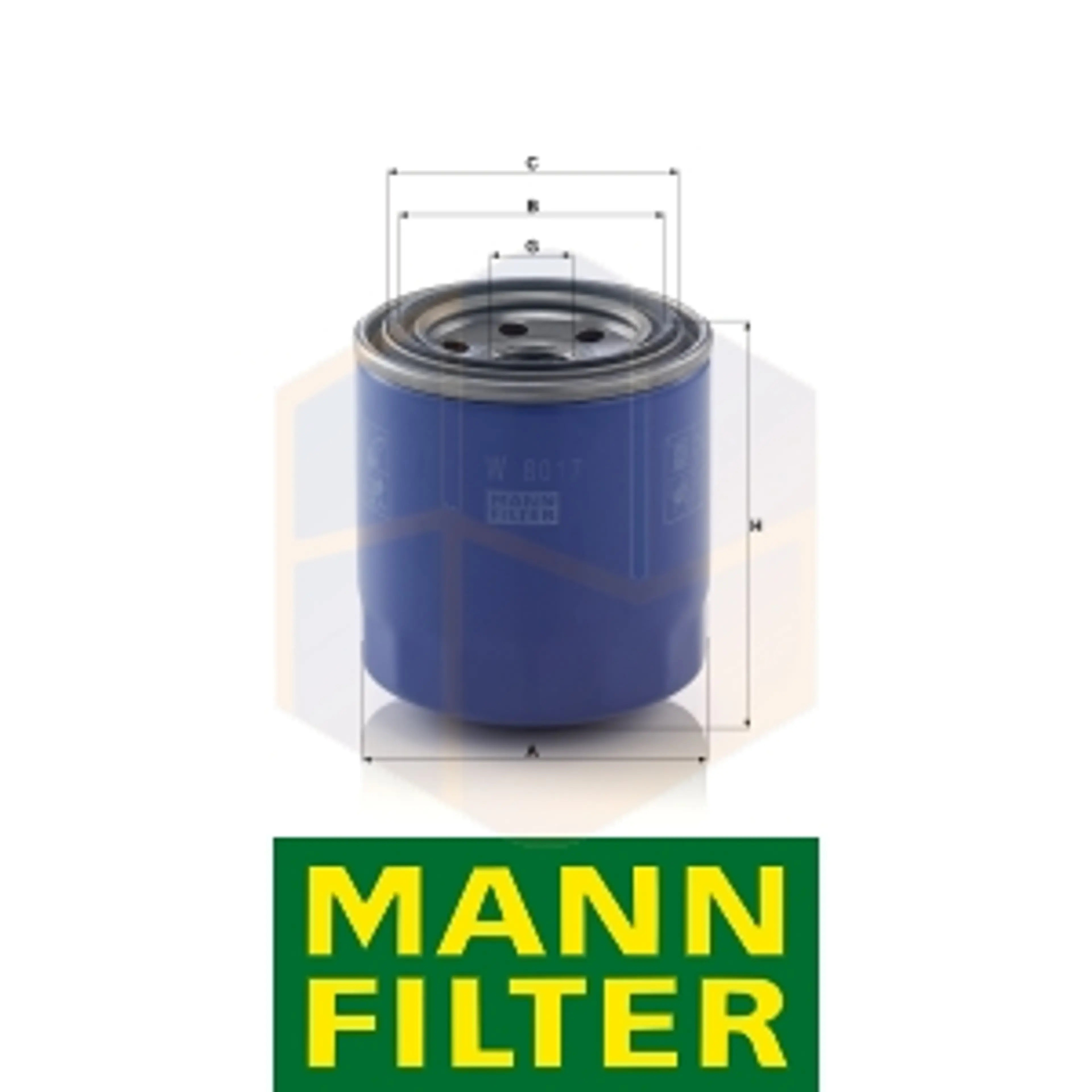 FILTRO ACEITE W 8017 MANN