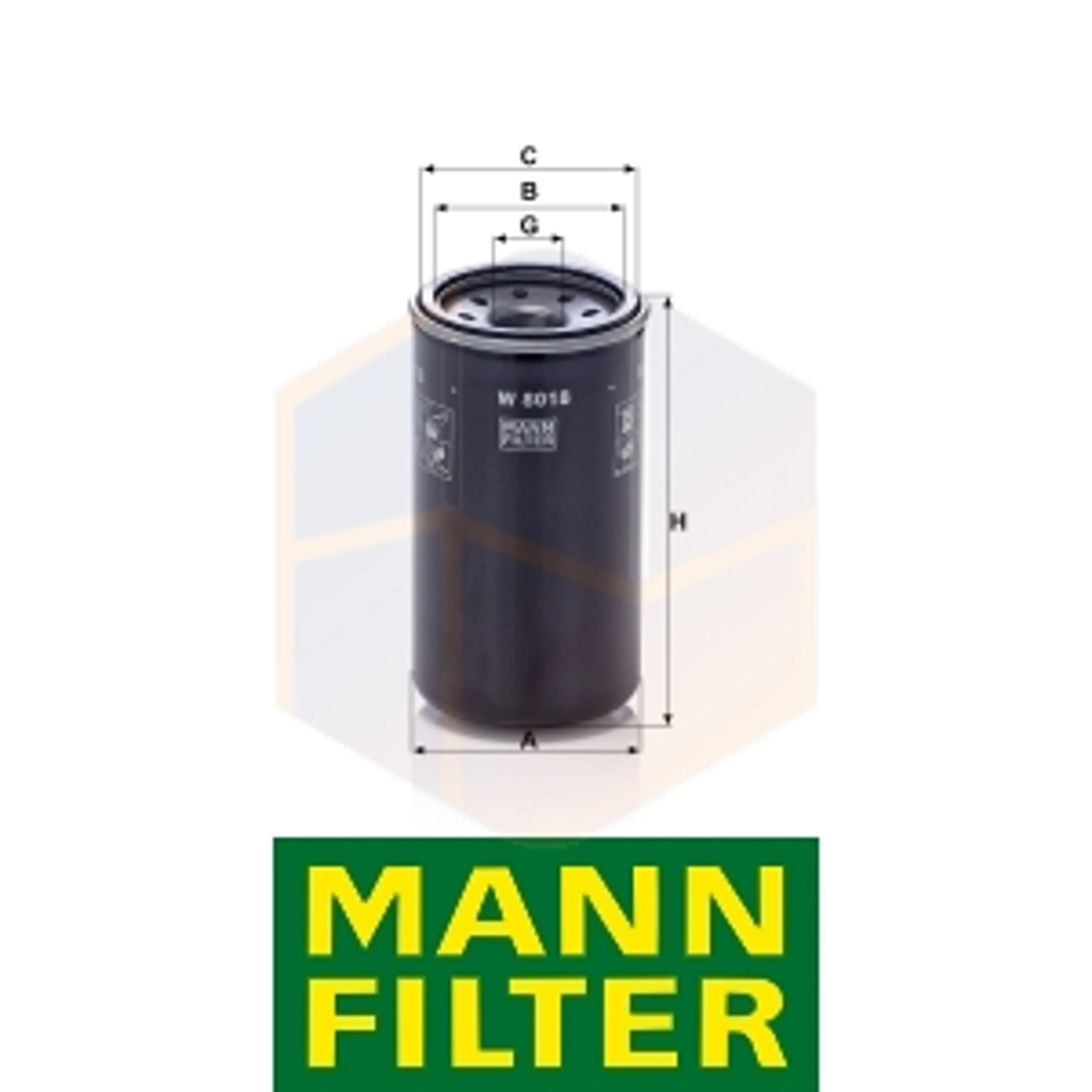 FILTRO ACEITE W 8018 MANN