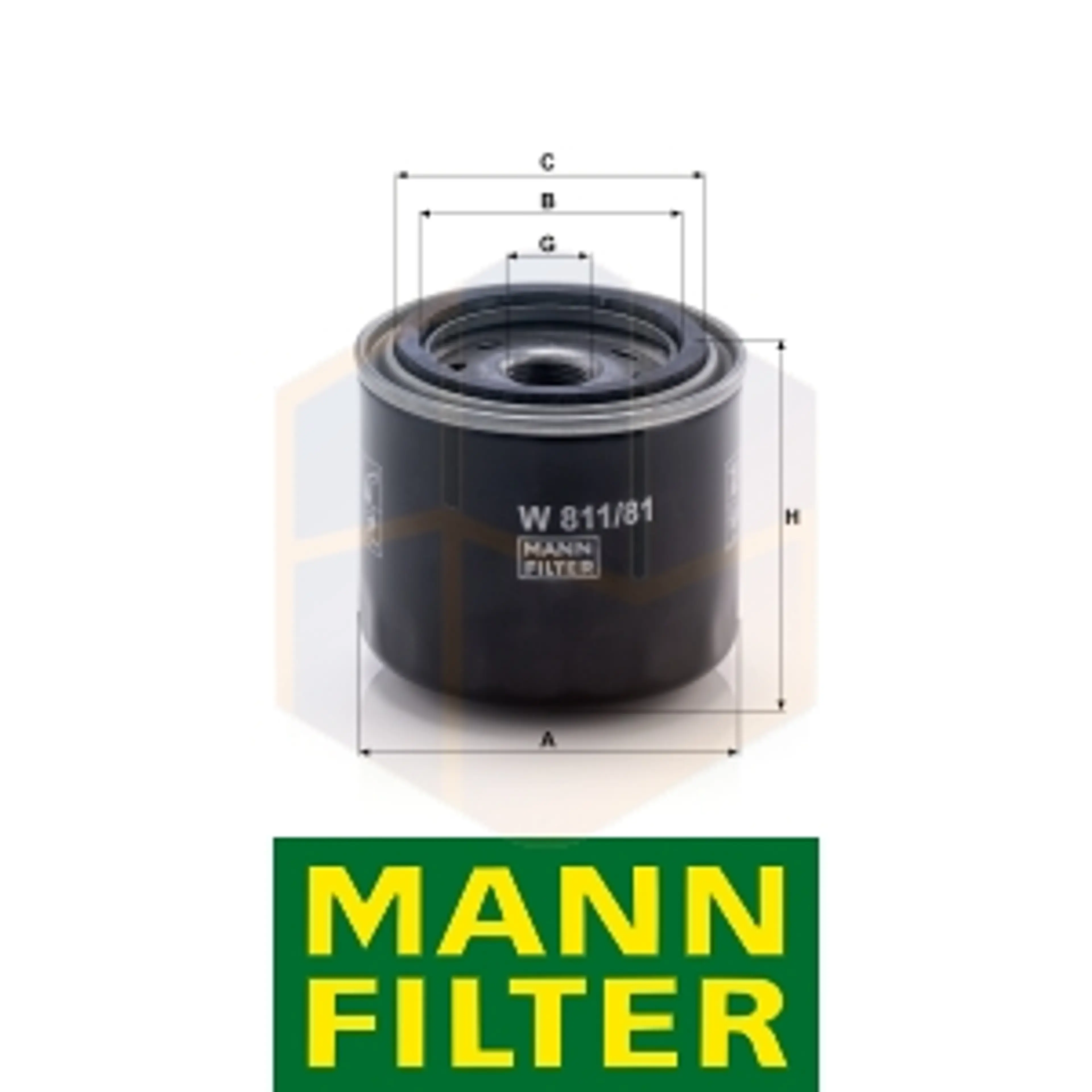 FILTRO ACEITE W 811/81 MANN