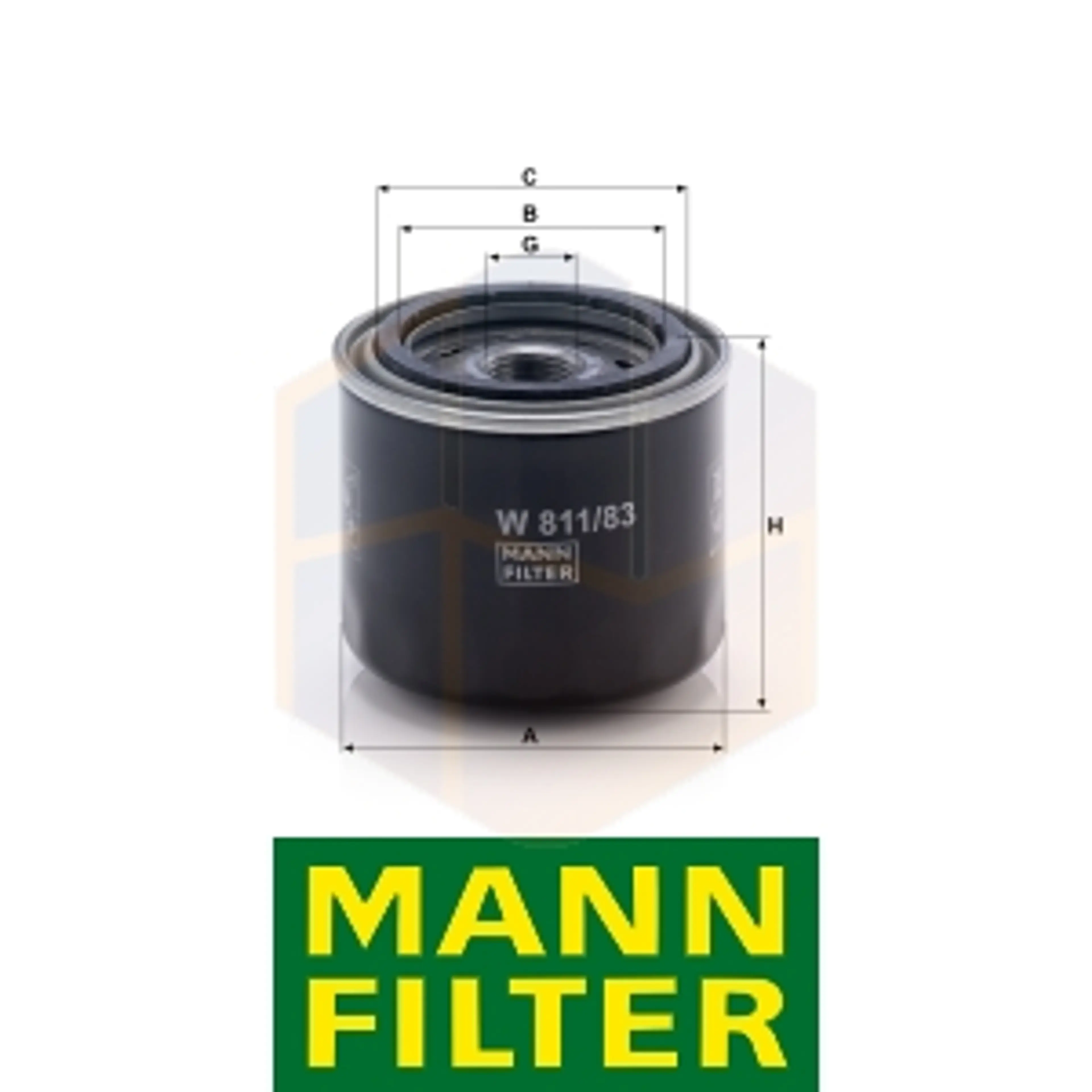 FILTRO ACEITE W 811/83 MANN