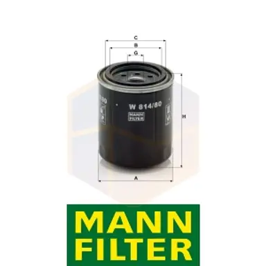 FILTRO ACEITE W 814/80 MANN