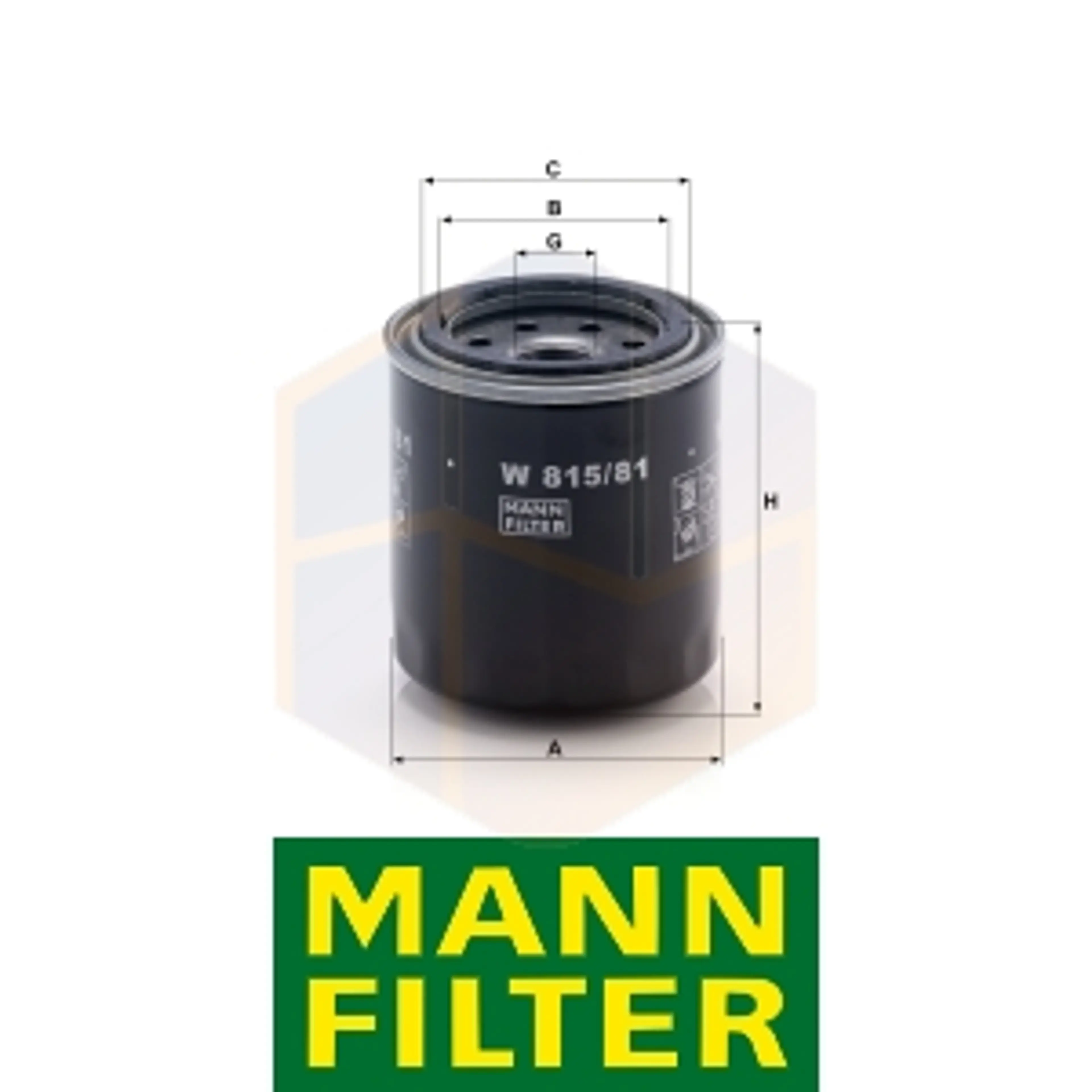 FILTRO ACEITE W 815/81 MANN