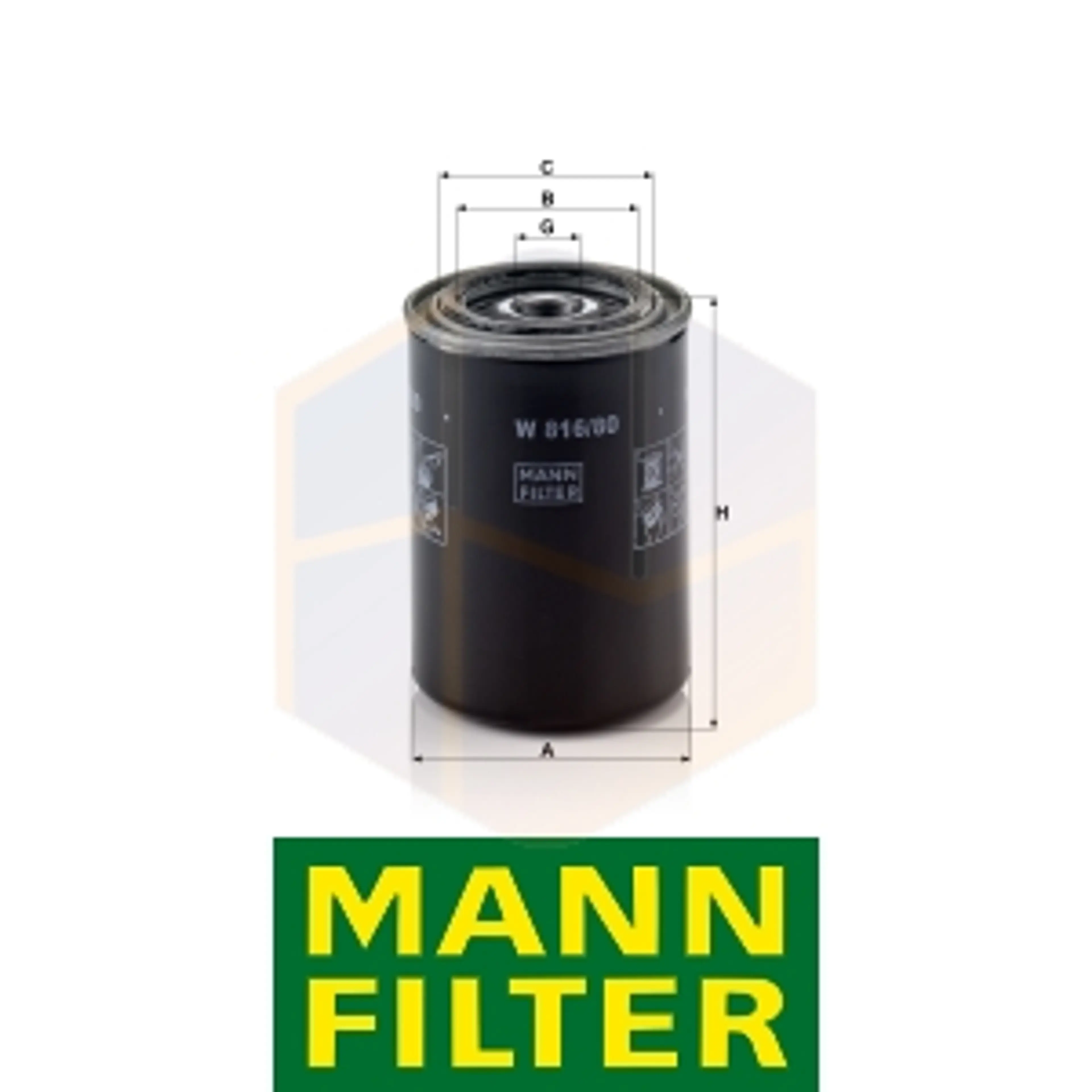 FILTRO ACEITE W 816/80 MANN