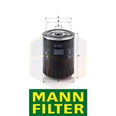 FILTRO ACEITE W 820 MANN