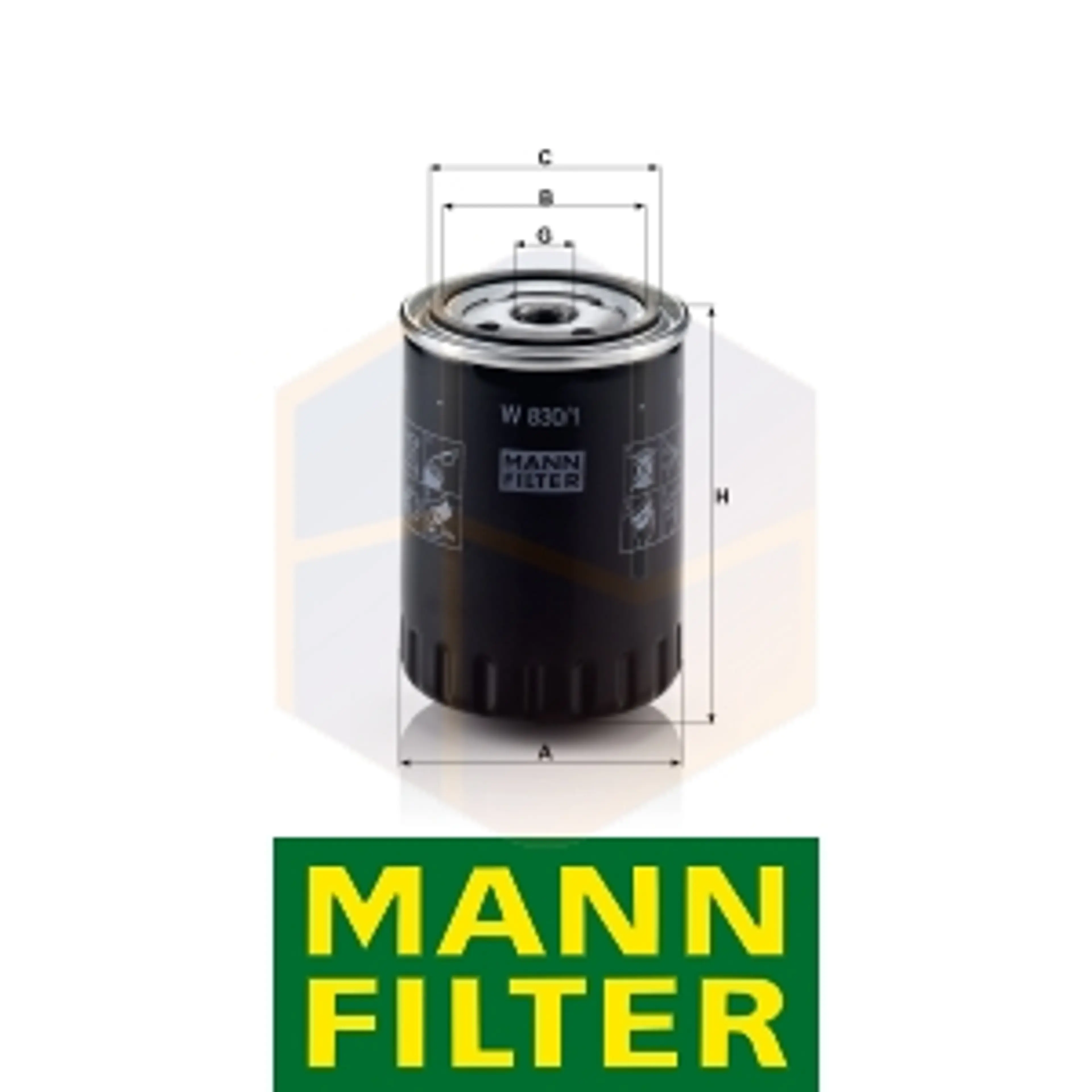 FILTRO ACEITE W 830/1 MANN