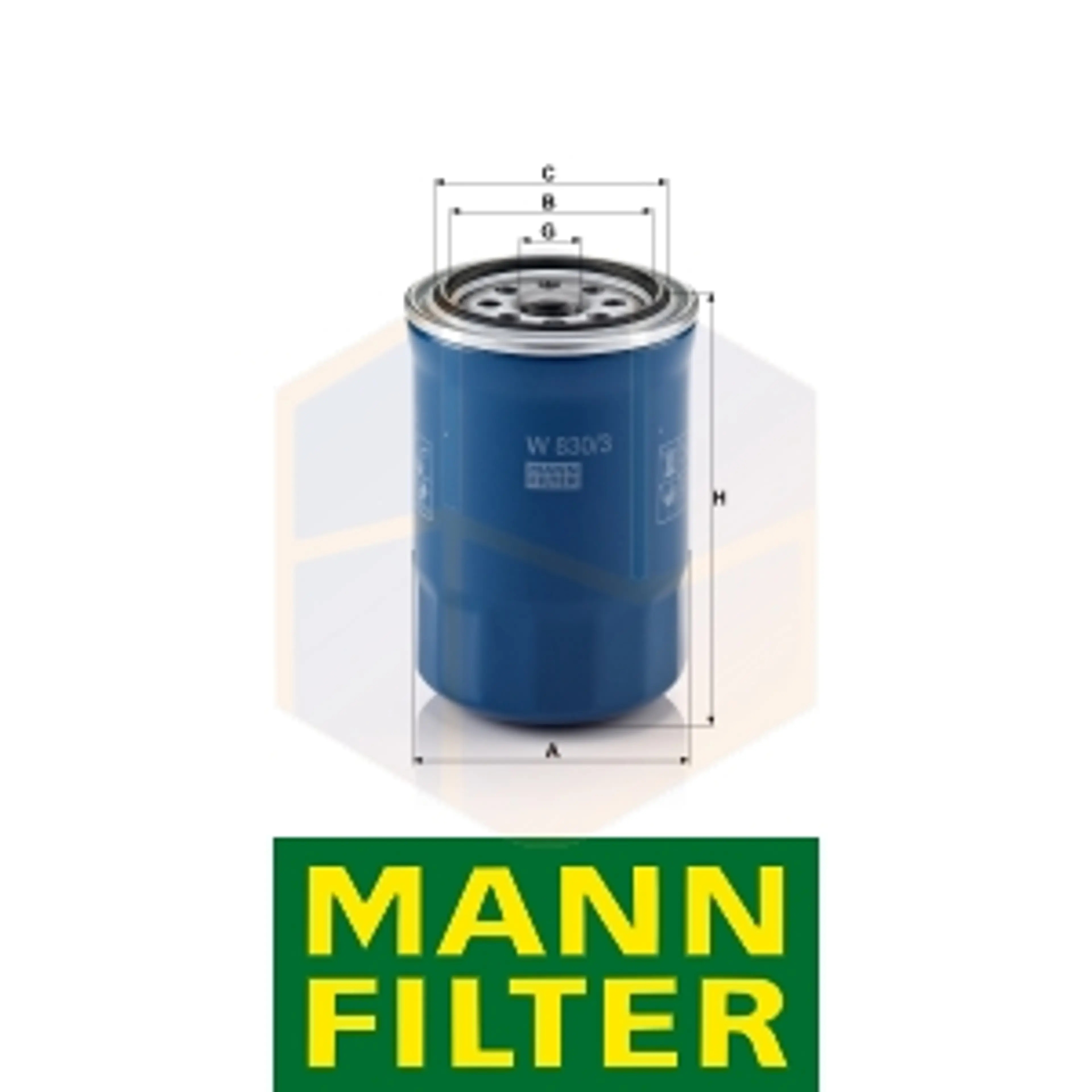 FILTRO ACEITE W 830/3 MANN