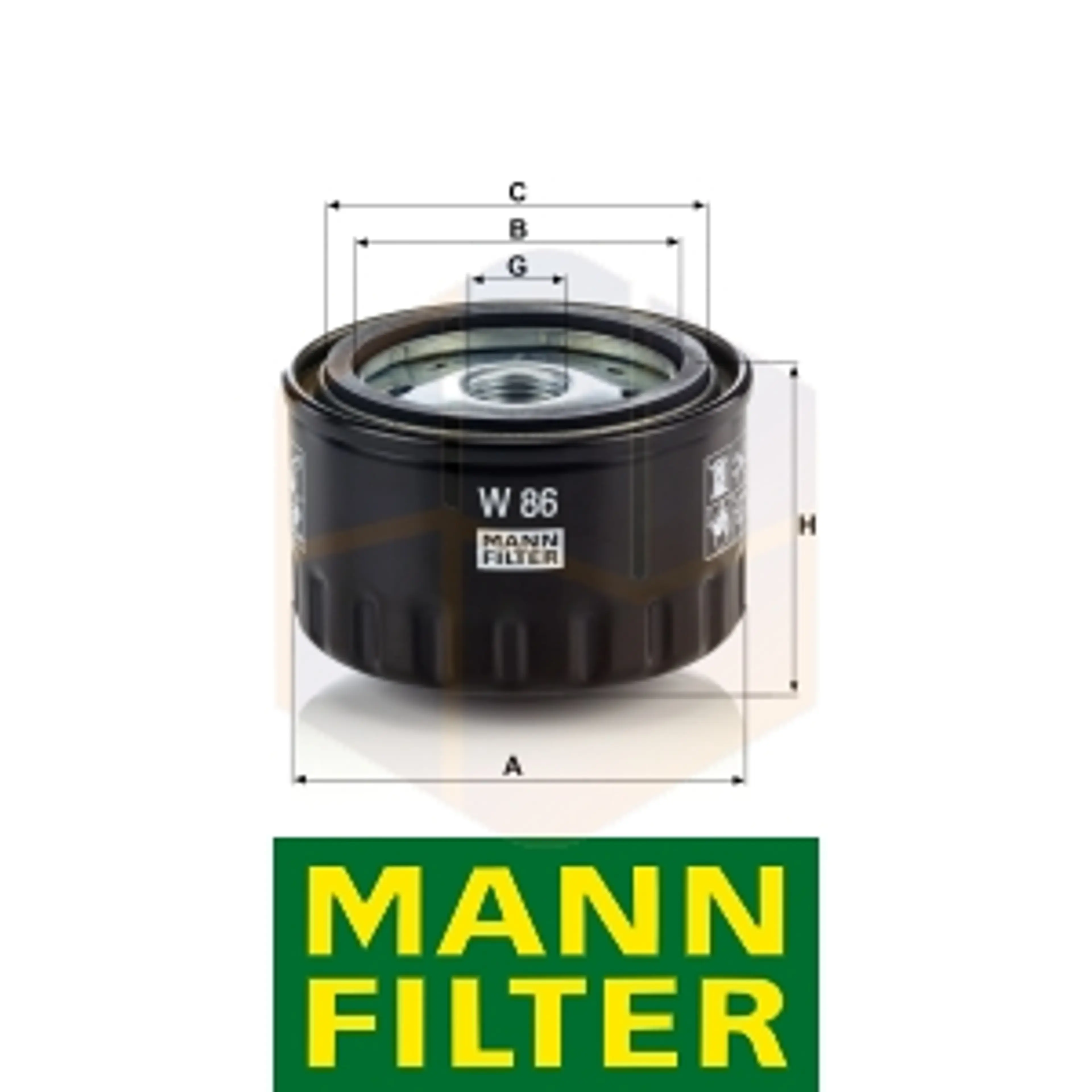 FILTRO ACEITE W 86 MANN